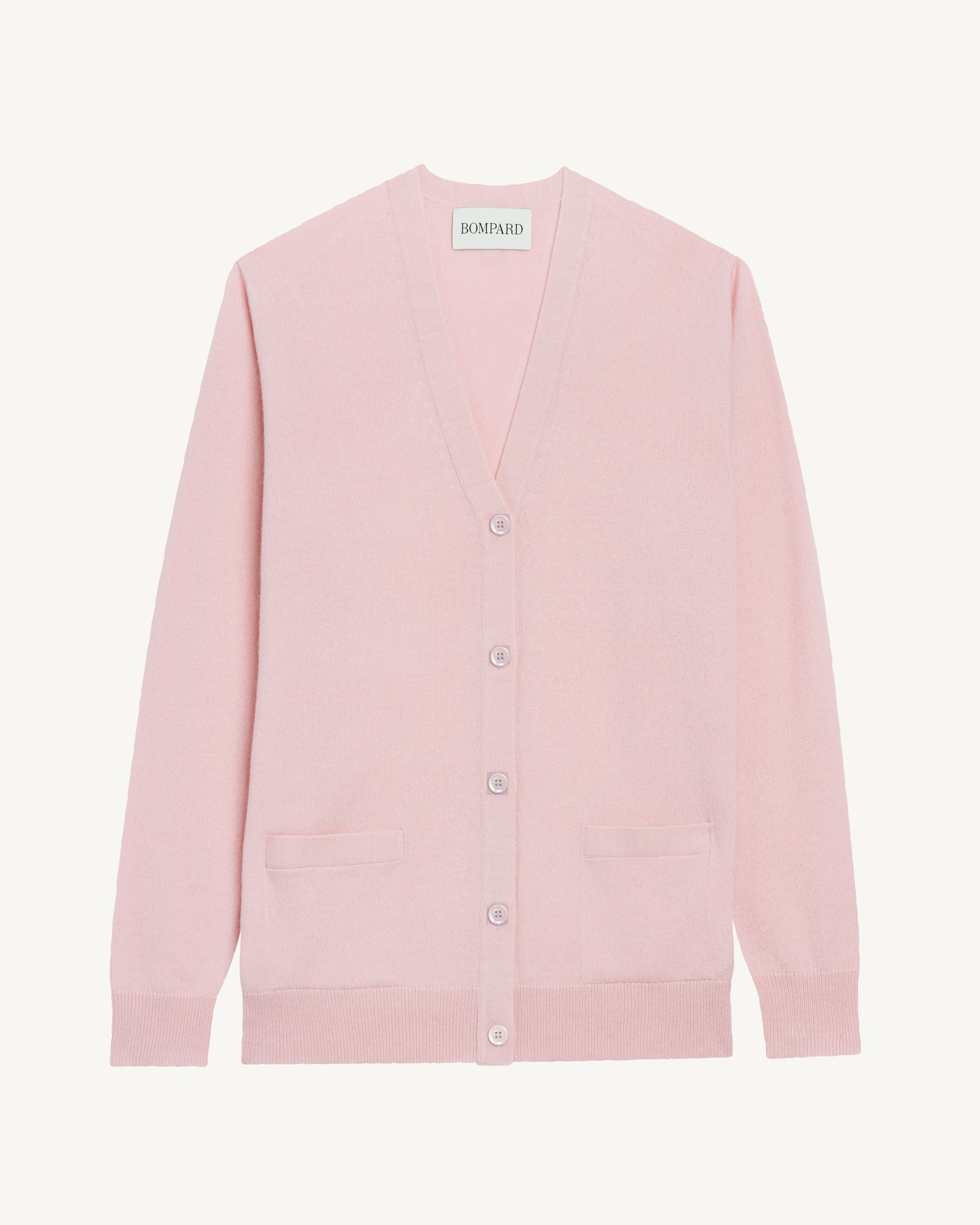 Gilet Origines-ROSE QUARTZ-100% cachemire