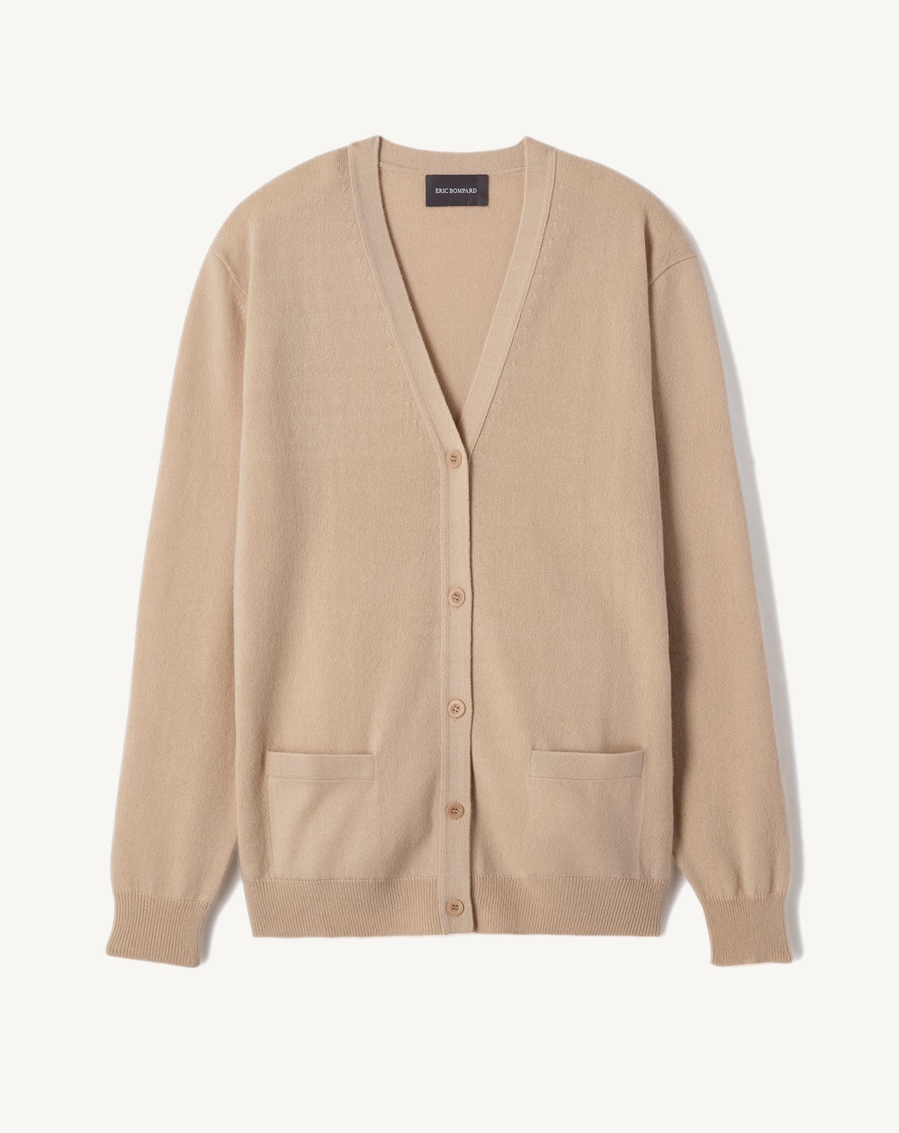 Gilet classique-CAMOMILLE-100% CACHEMIRE