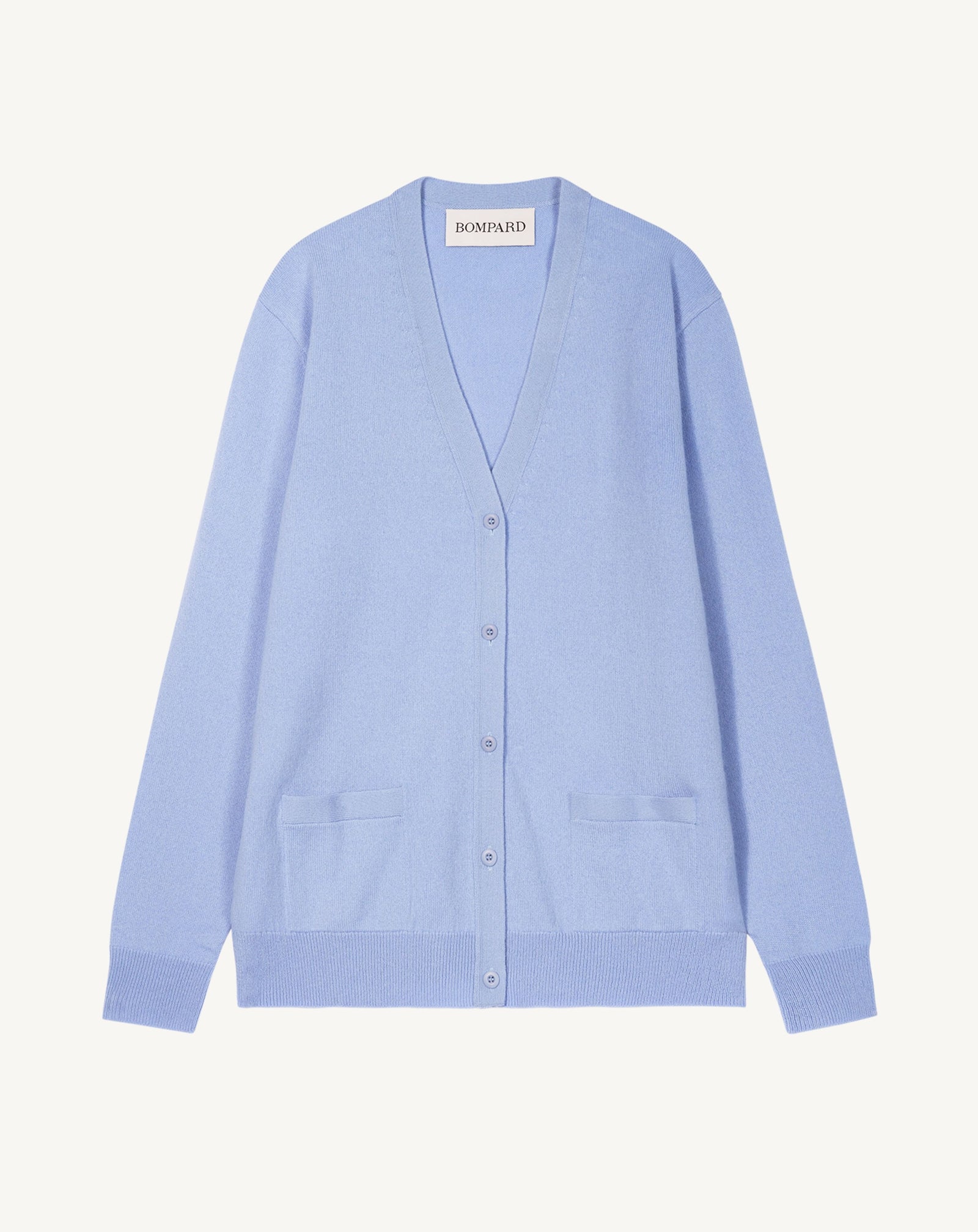 Gilet classique-BLEU AGATE-100% cachemire