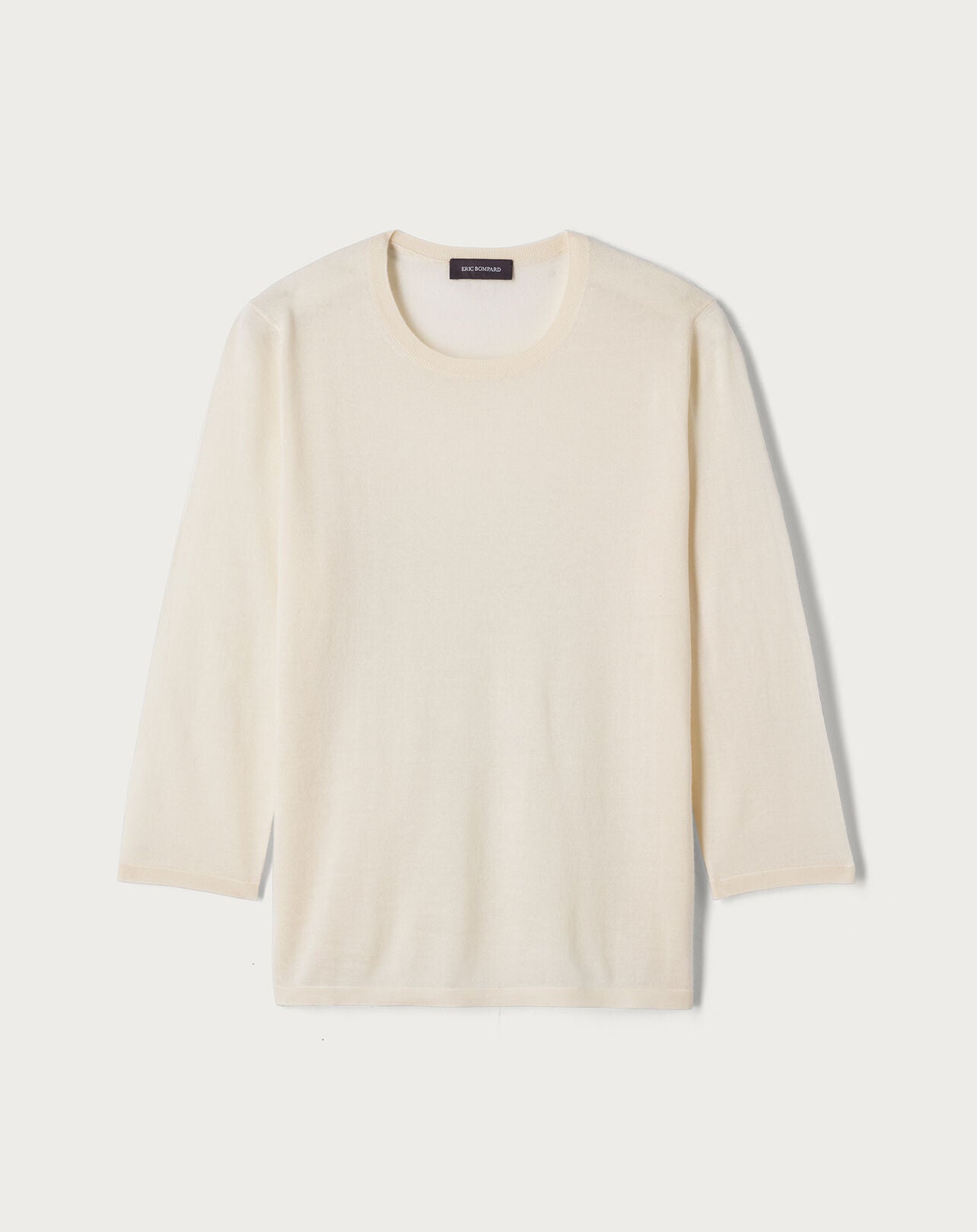 Pull col rond -NATUREL-70% cachemire 30% soie