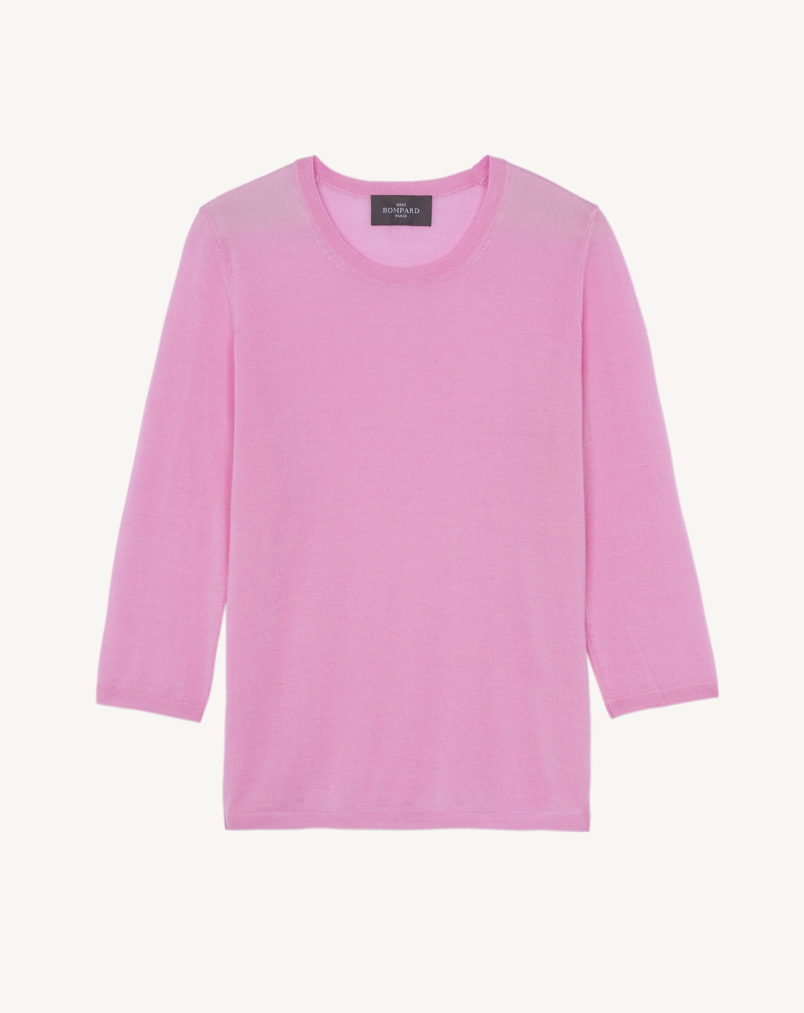 Pull col rond -ROSE INDIEN-70% cachemire 30% soie