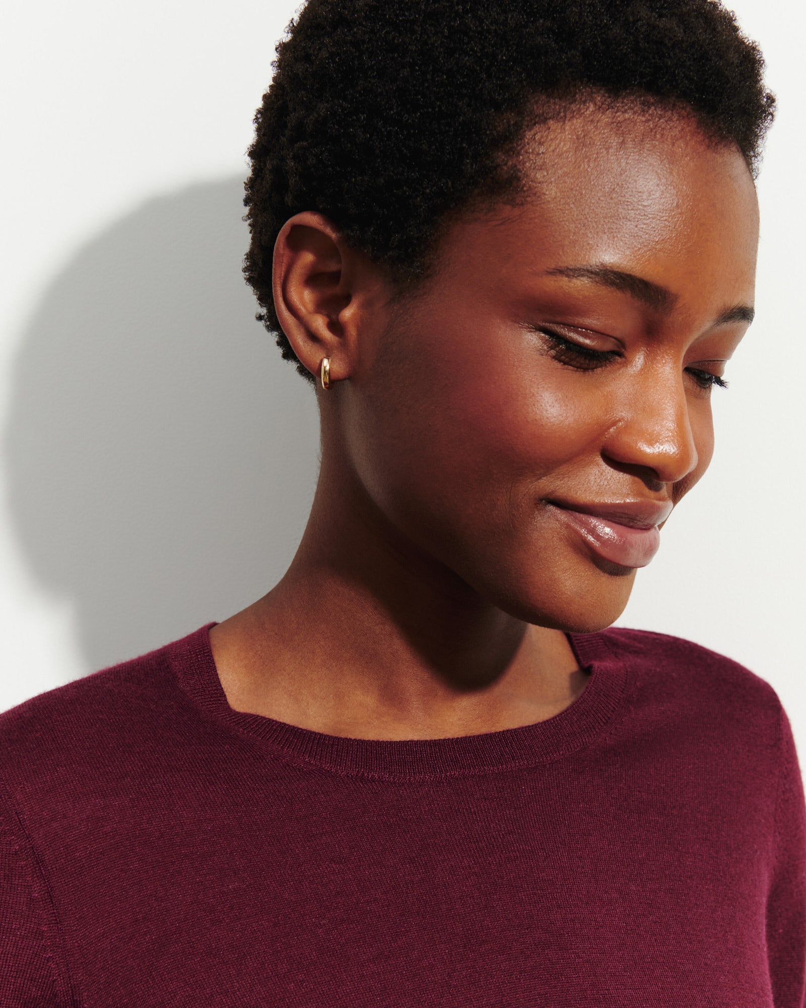 Pull col rond -OXALIS-70% cachemire 30% soie