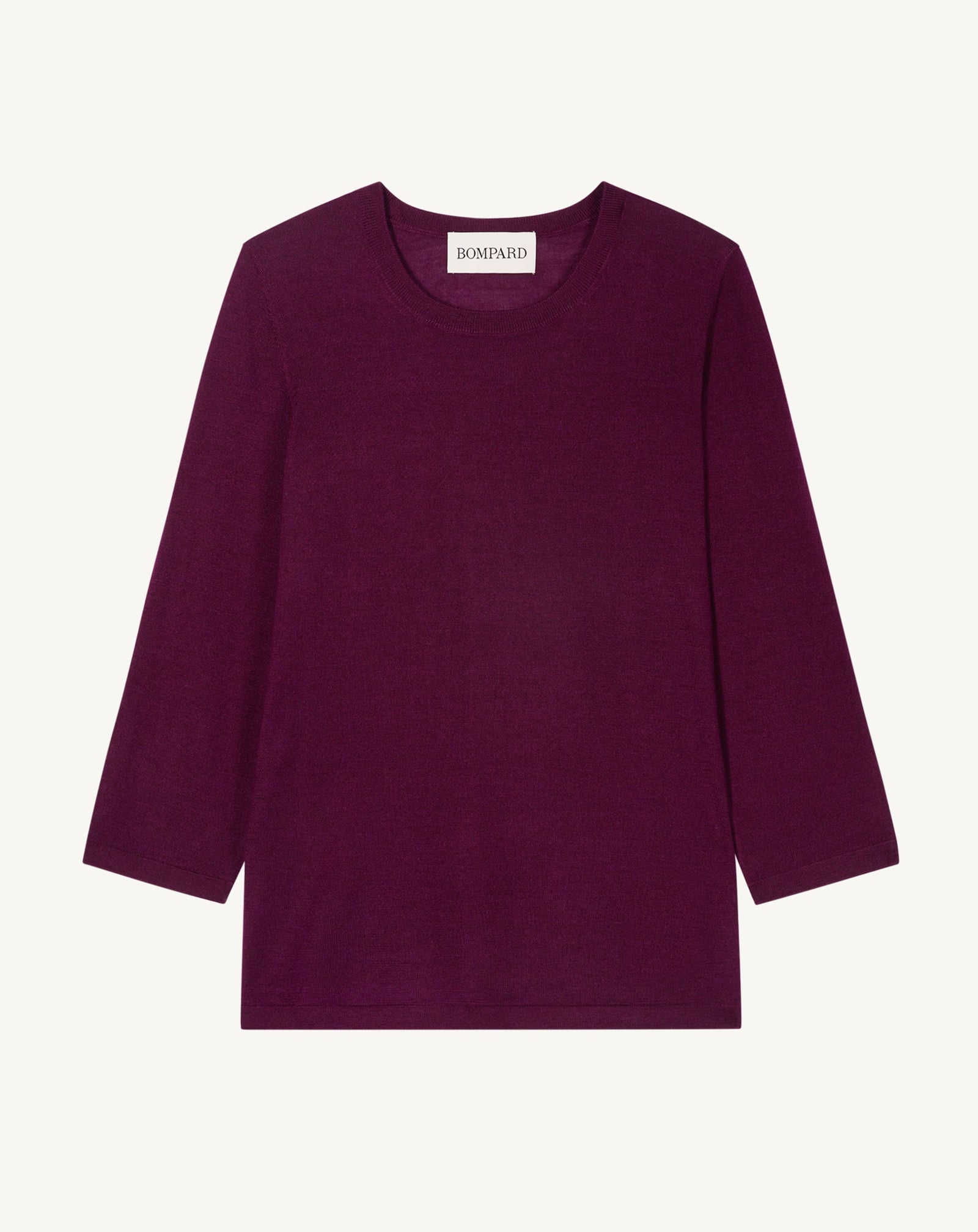 Pull col rond -OXALIS-70% cachemire 30% soie