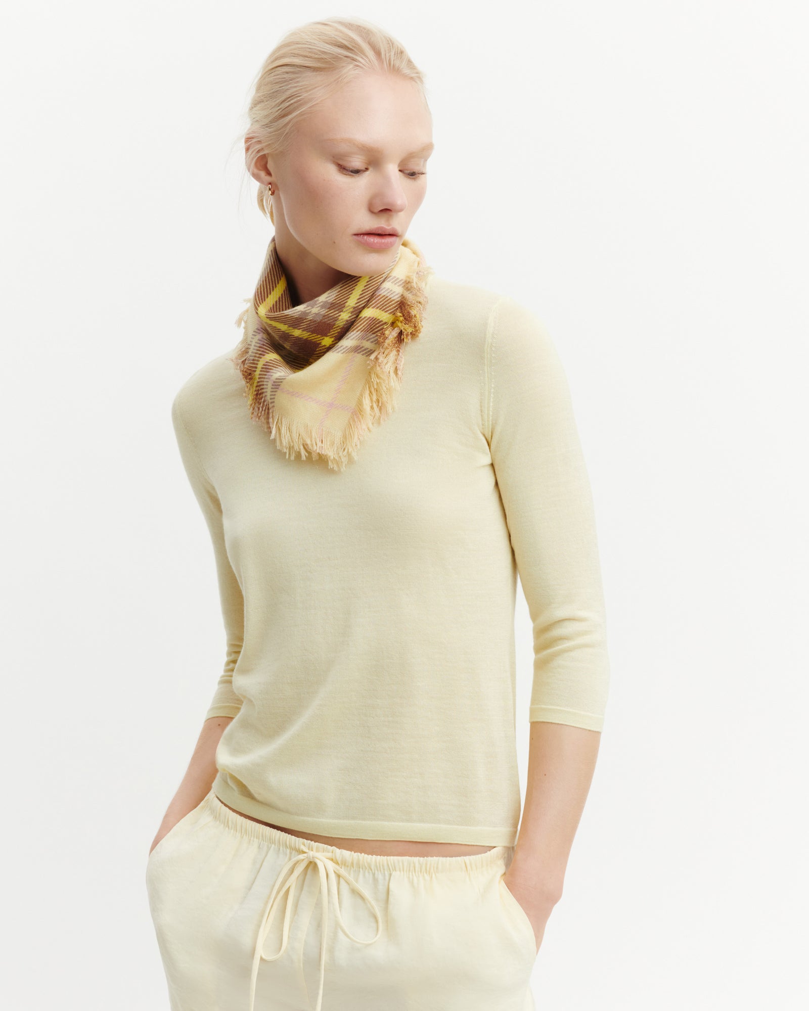 Pull col rond -ZESTE-70% cachemire 30% soie