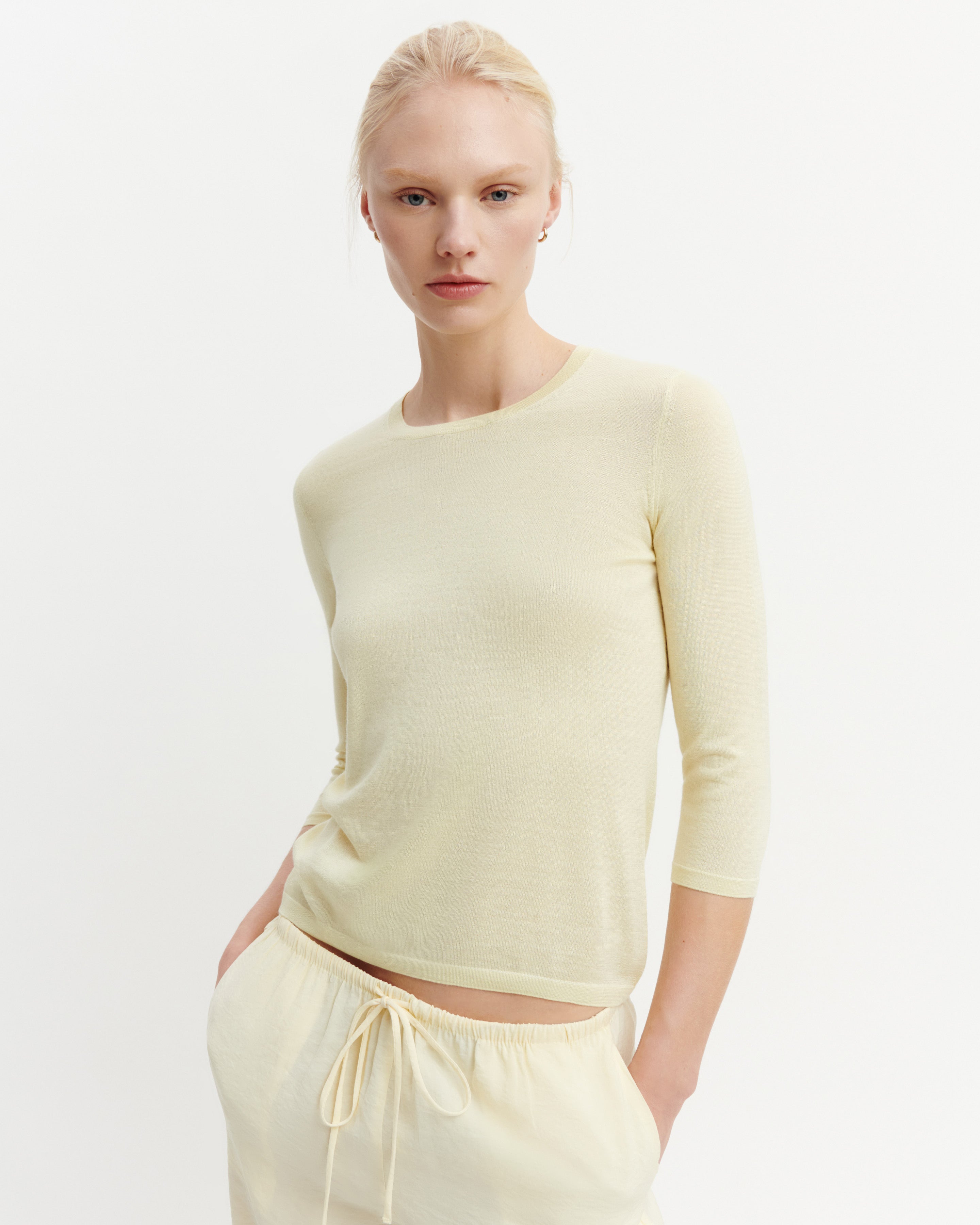 Pull col rond -ZESTE-70% cachemire 30% soie