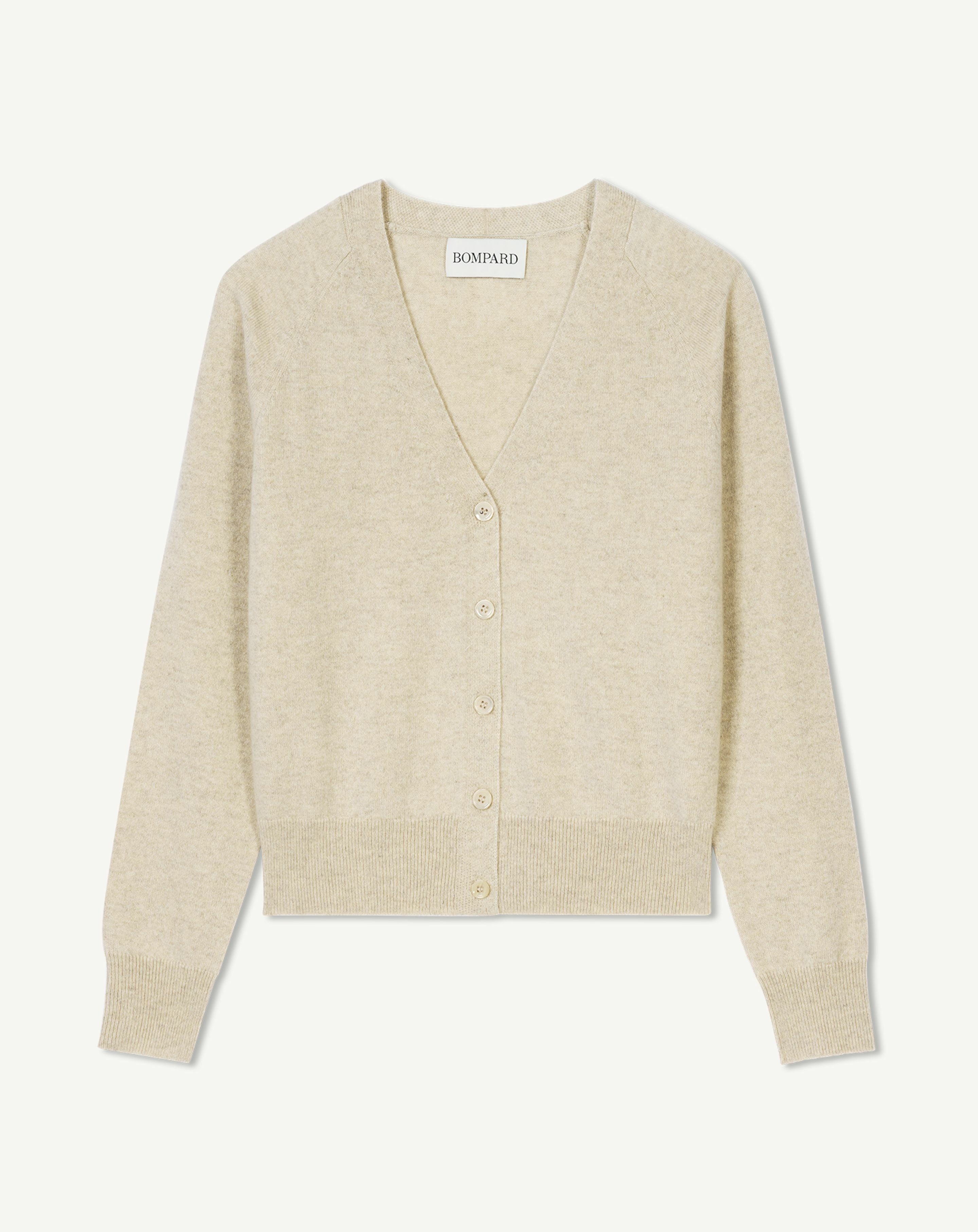 Gilet manches raglan-AVOINE-100% cachemire