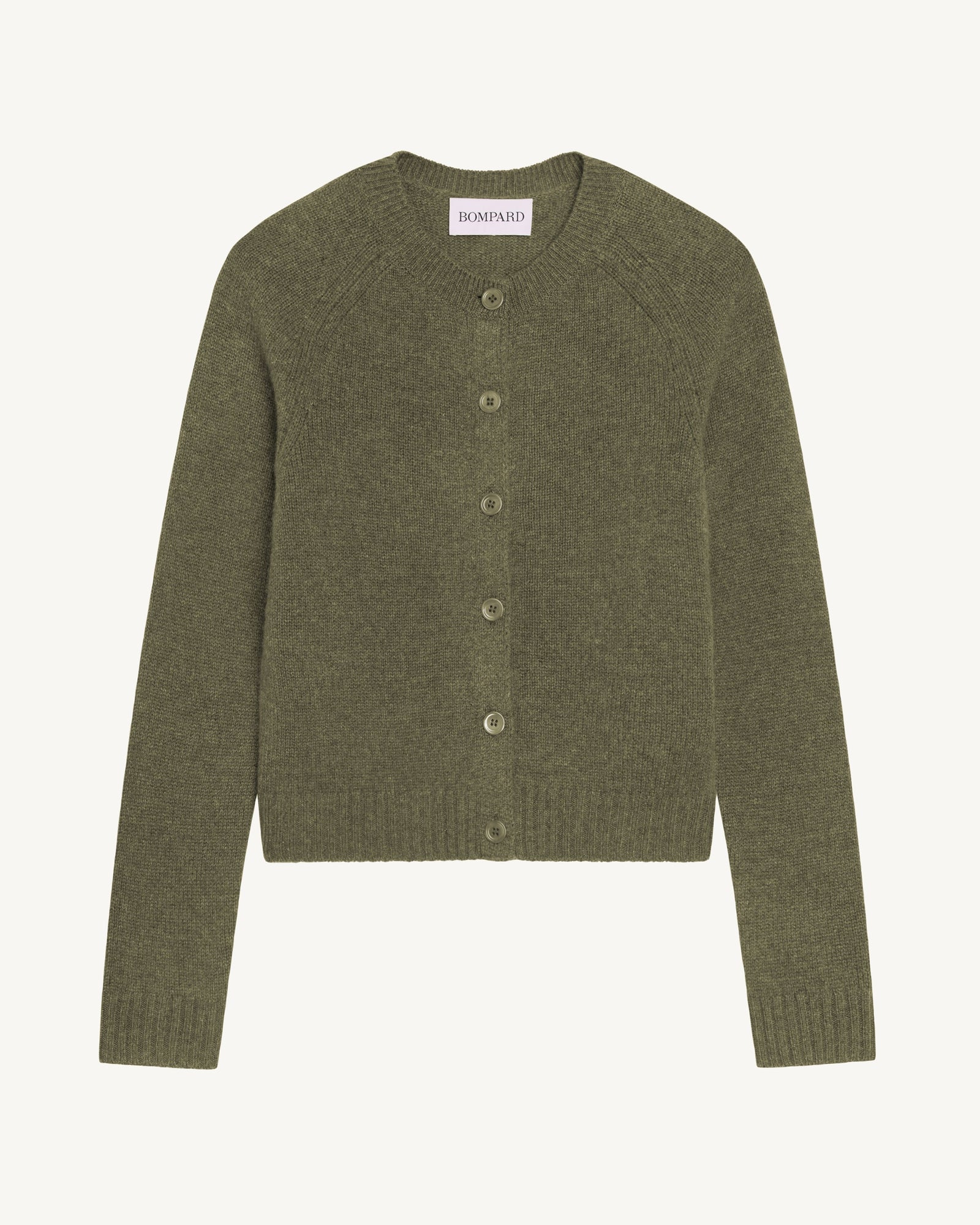 Cardigan manches raglan-ARGILE-100% cachemire