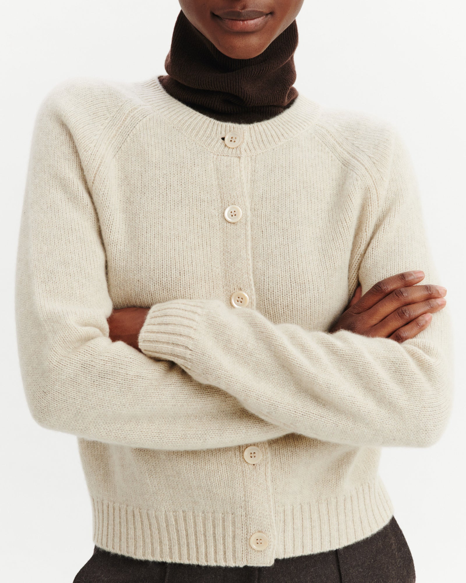 Cardigan manches raglan-AVOINE-100% cachemire