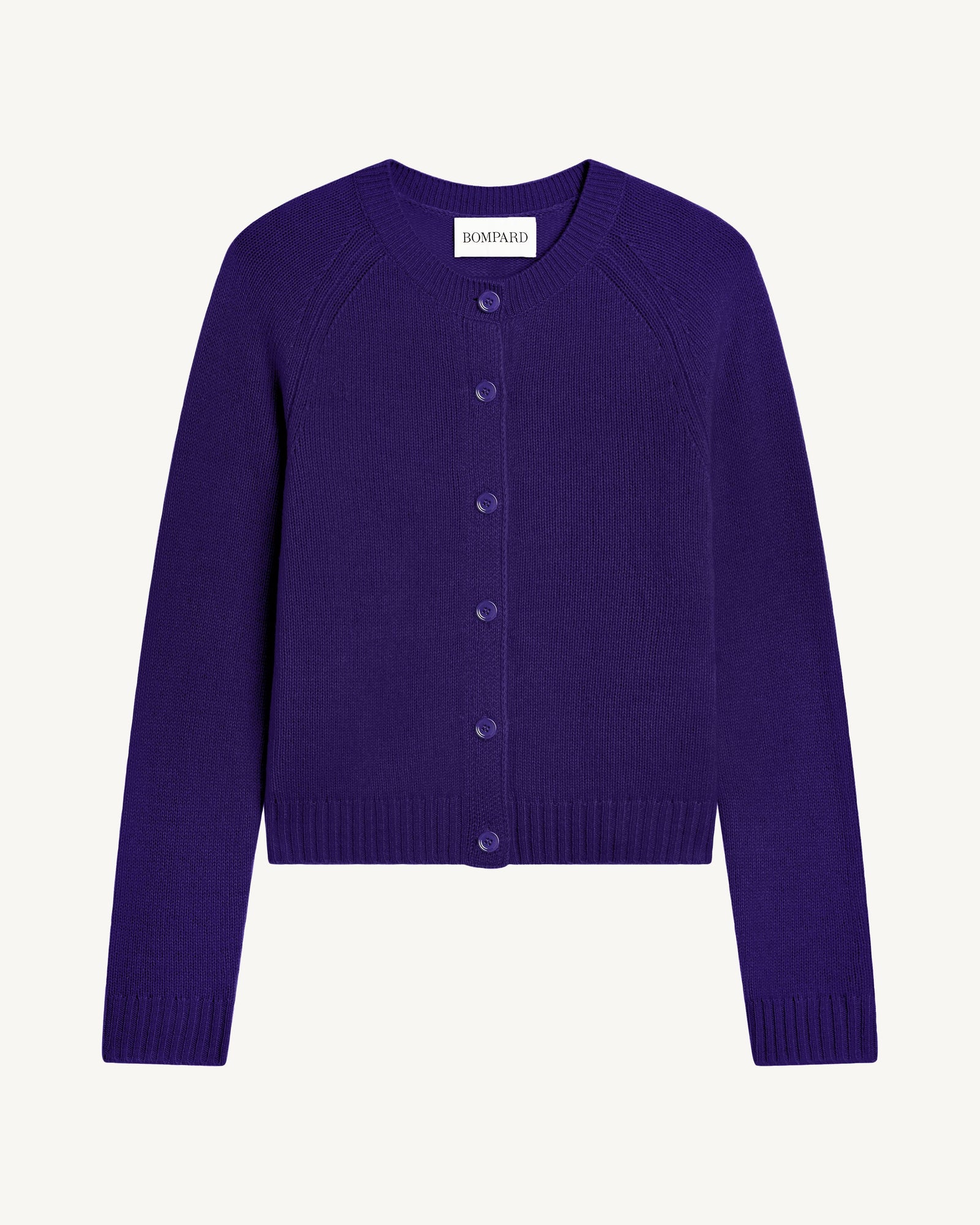 Cardigan manches raglan-ULTRAVIOLET-100% cachemire