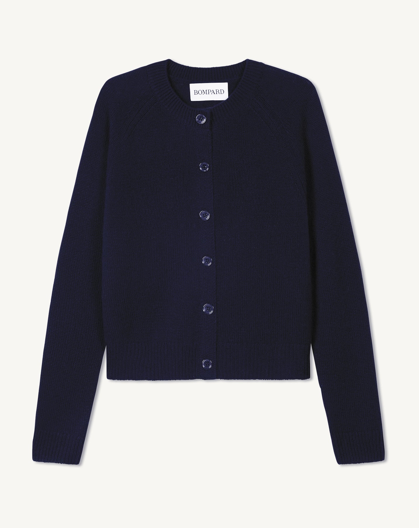 Cardigan manches raglan-MARINE-100% cachemire