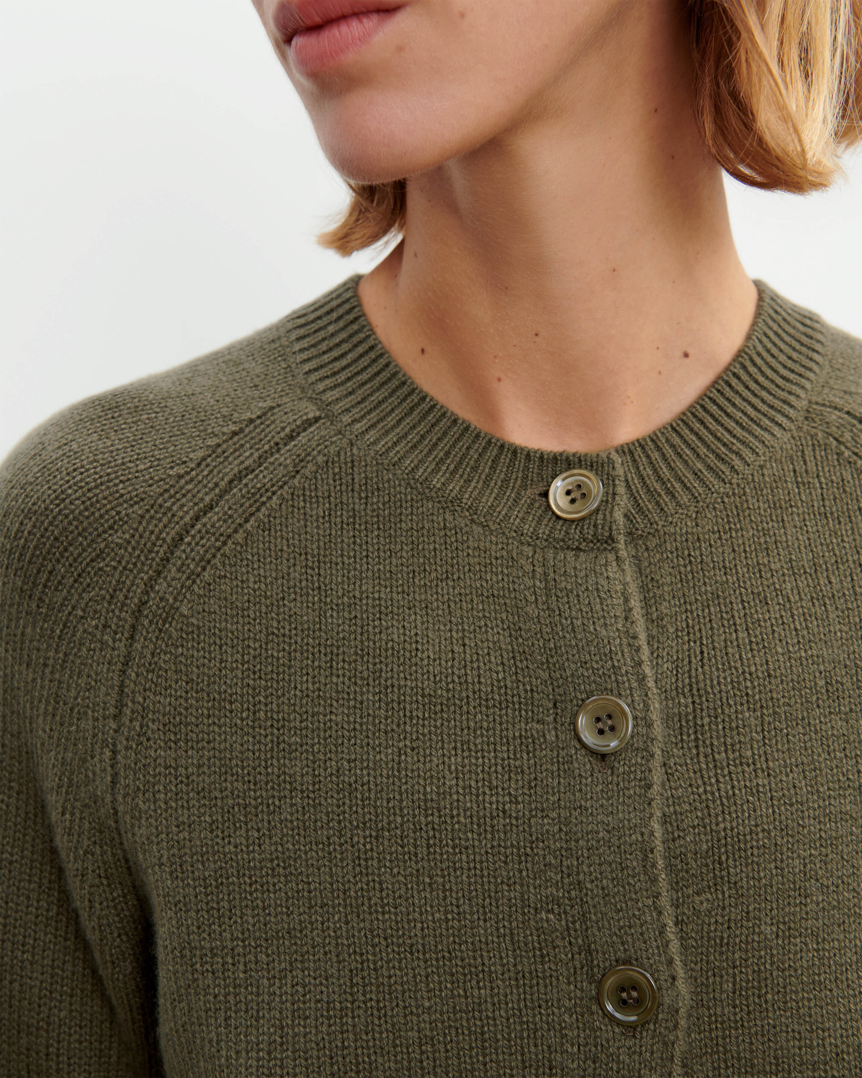 Cardigan manches raglan-BRONZE-100% cachemire