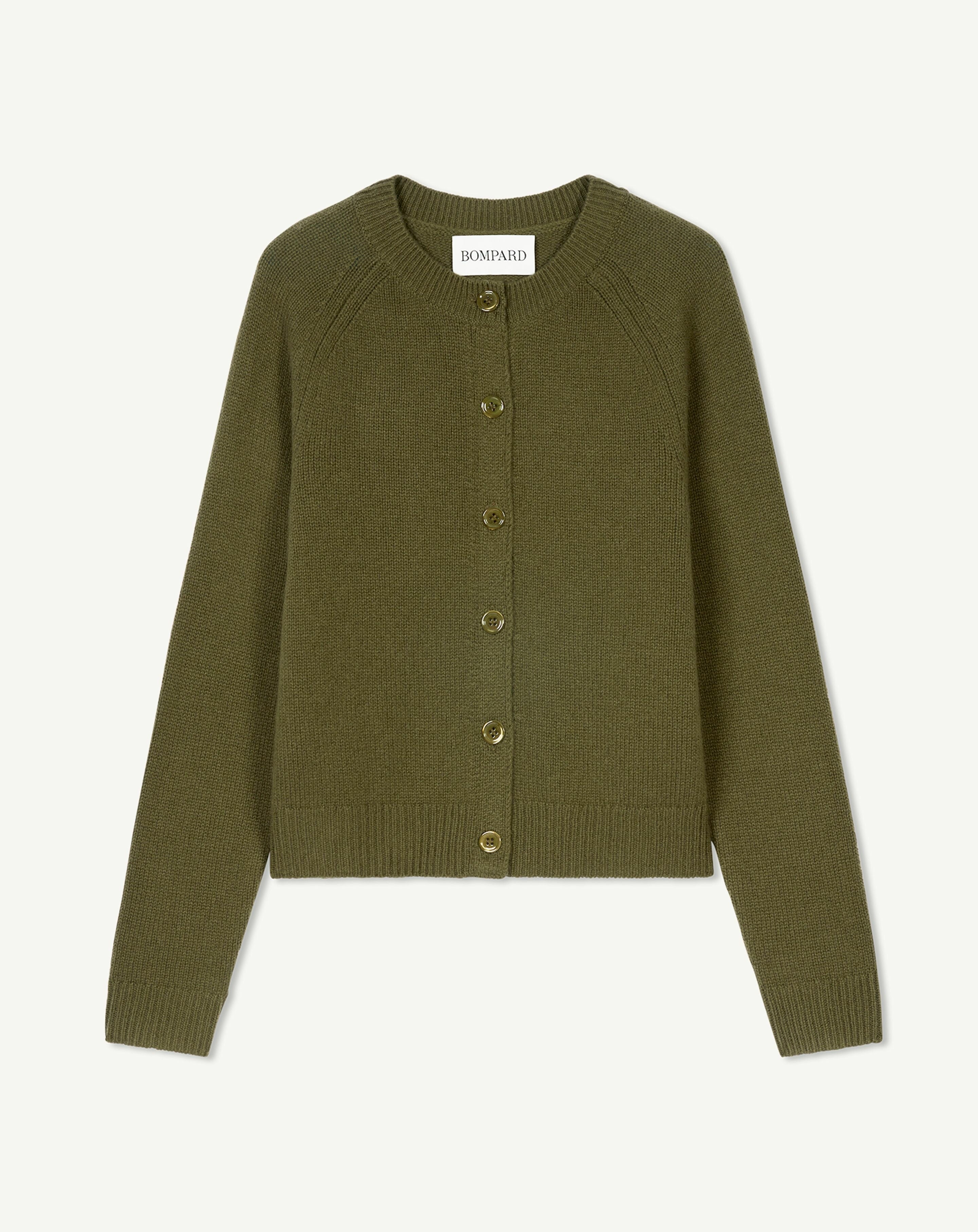 Cardigan manches raglan-BRONZE-100% cachemire