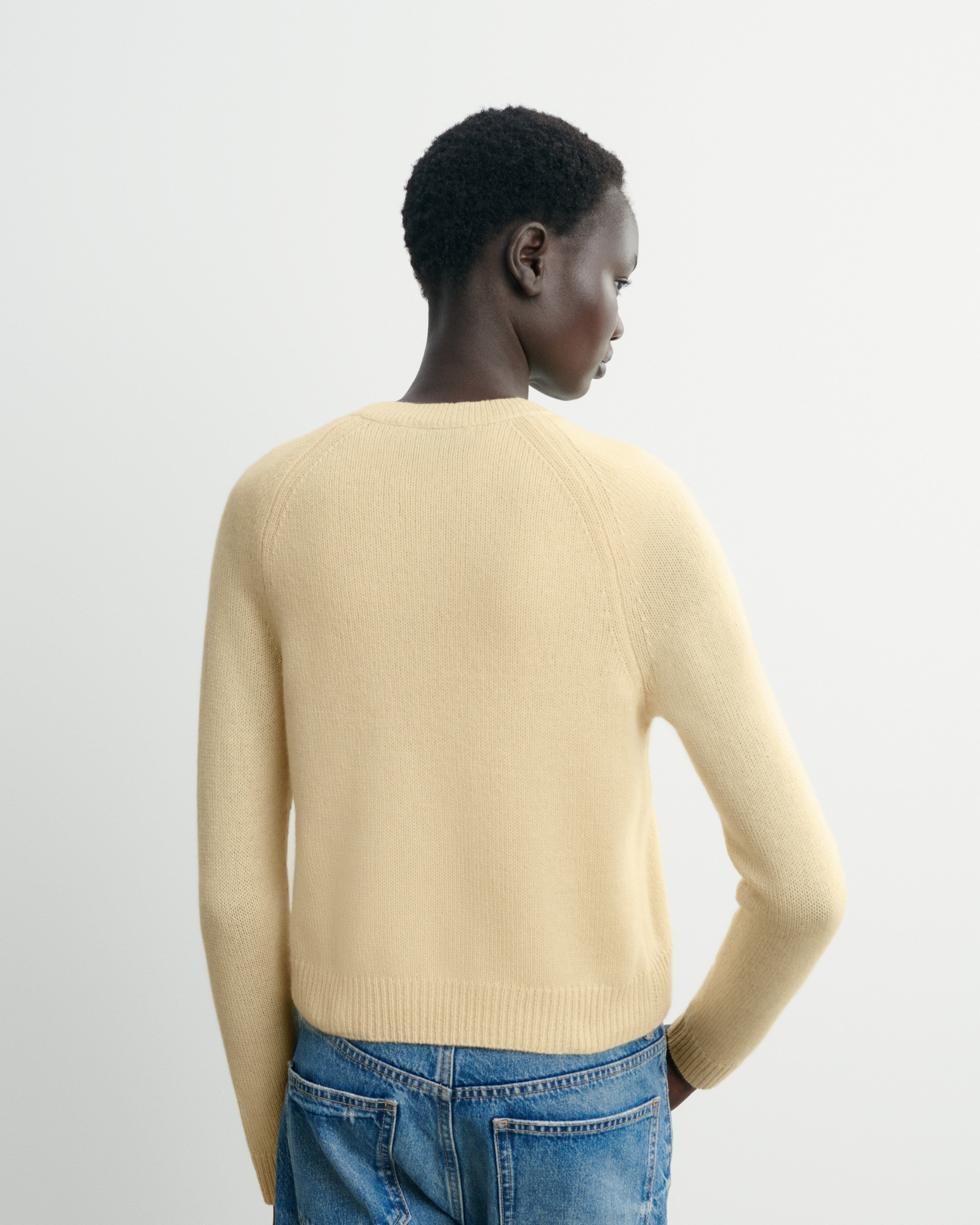 Cardigan manches raglan-JAUNE PRIMEVERE-100% cachemire