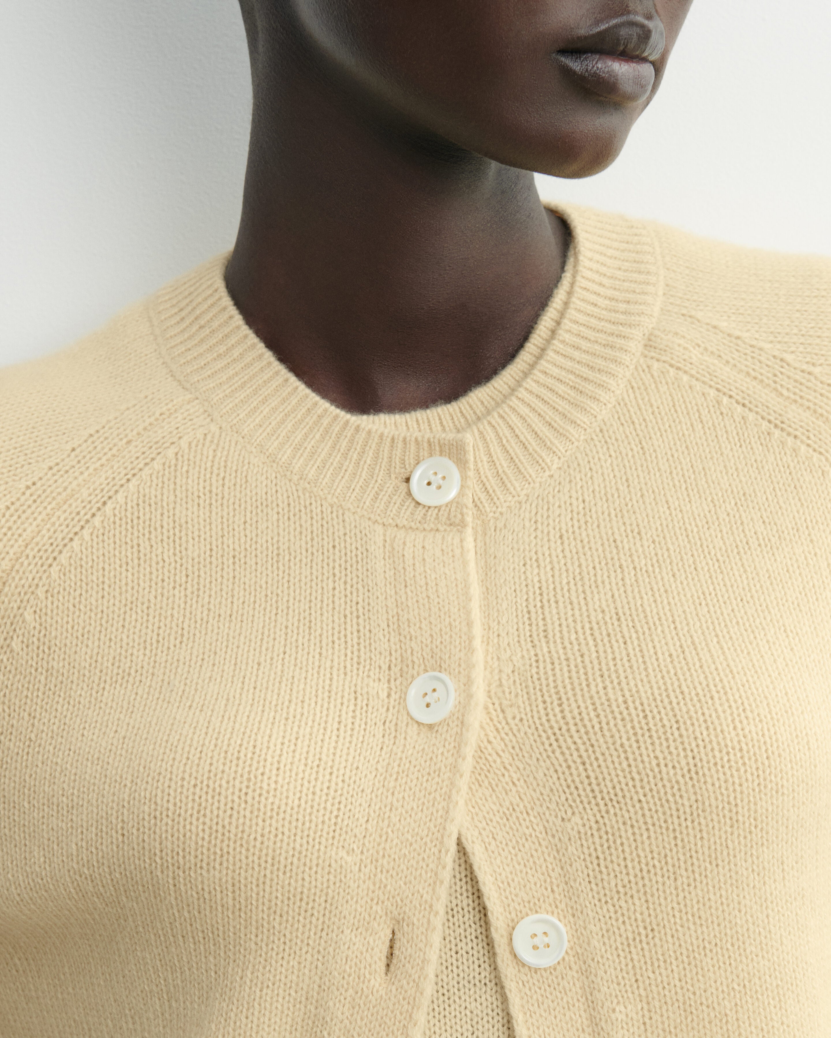 Cardigan manches raglan-JAUNE PRIMEVERE-100% cachemire