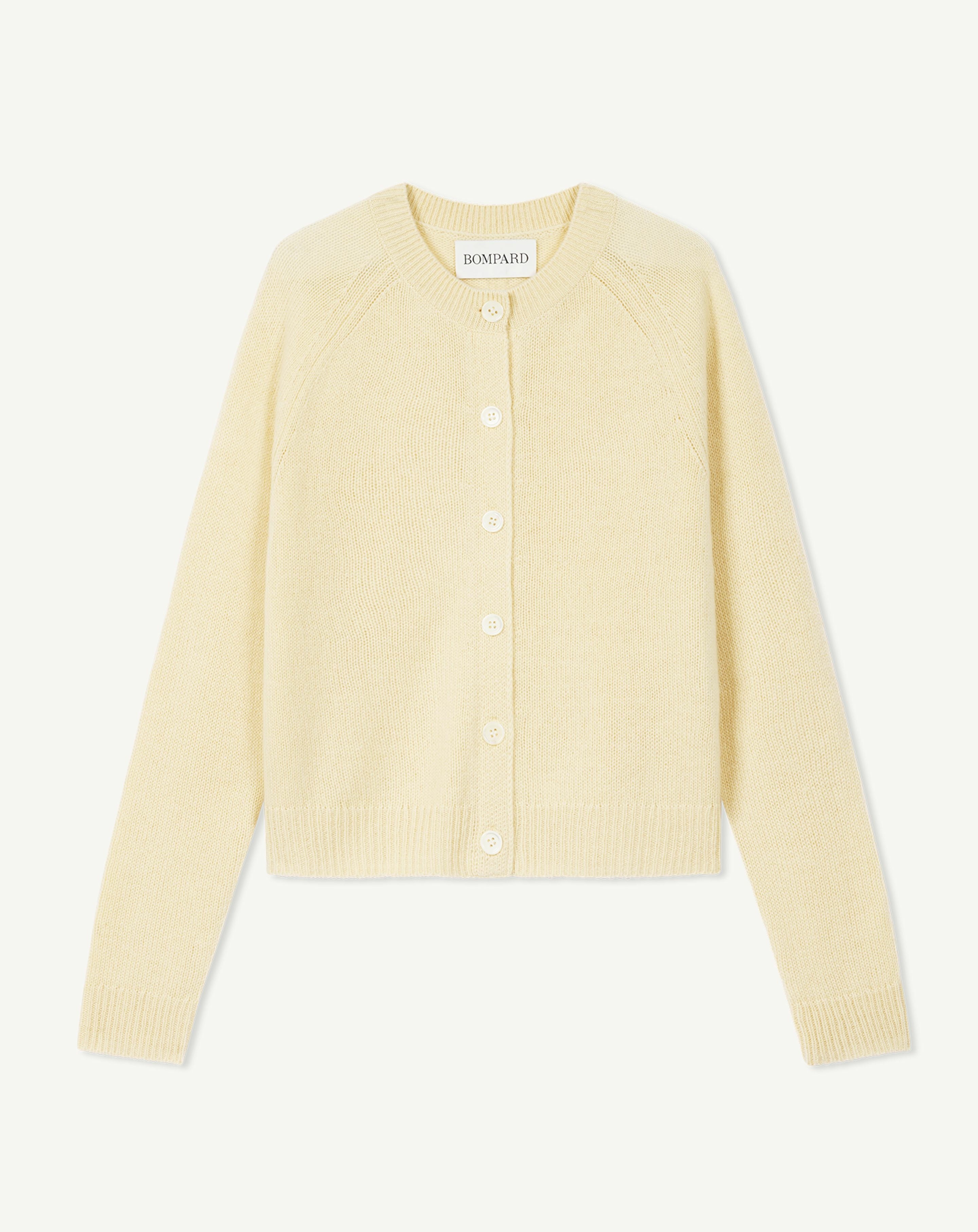 Cardigan manches raglan-JAUNE PRIMEVERE-100% cachemire