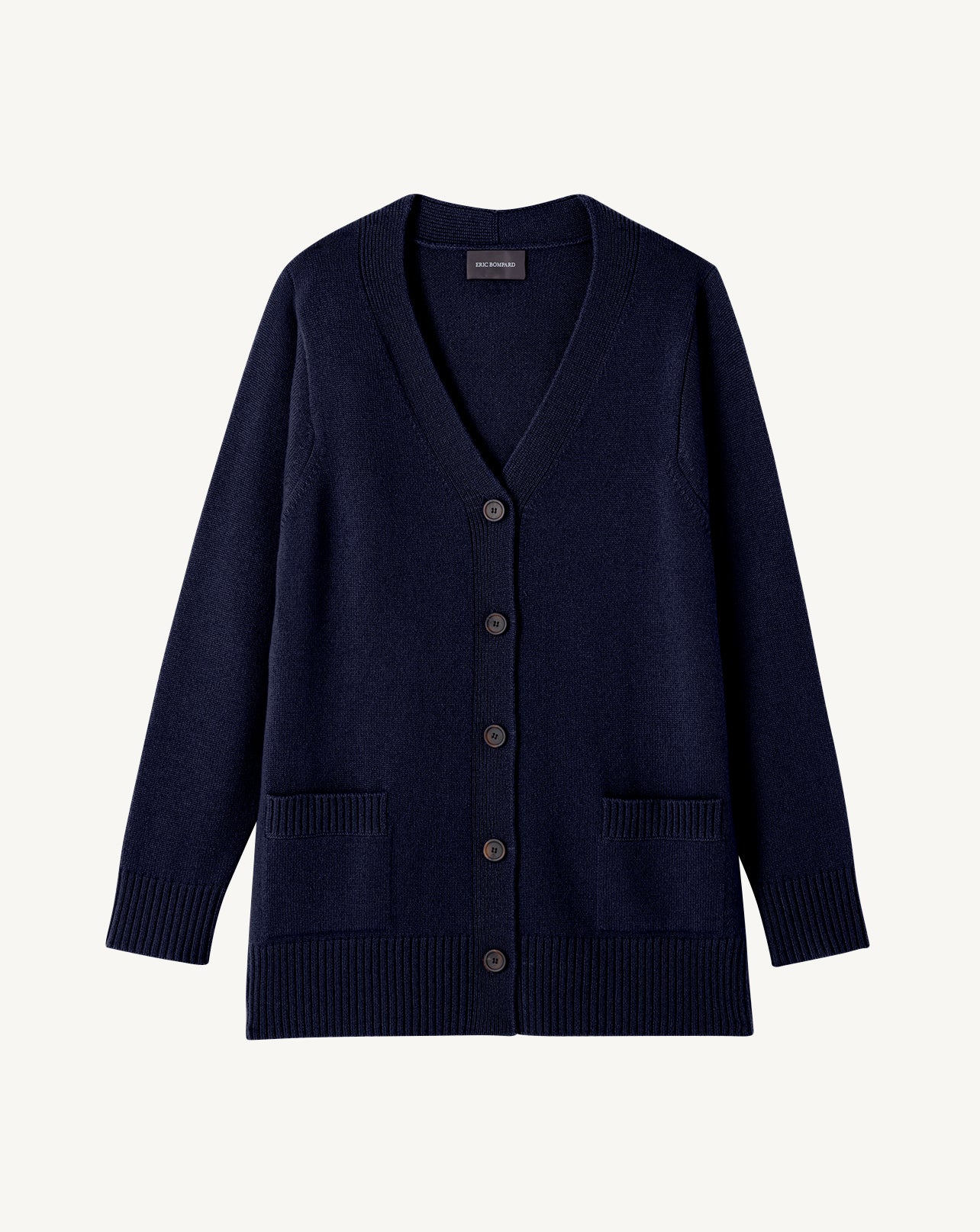 Gilet ample-MARINE-100% cachemire