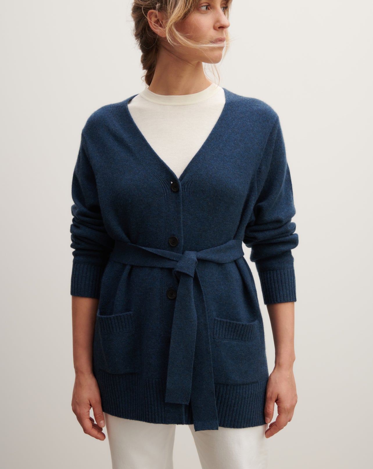 Gilet ample-AIZOME-100% cachemire