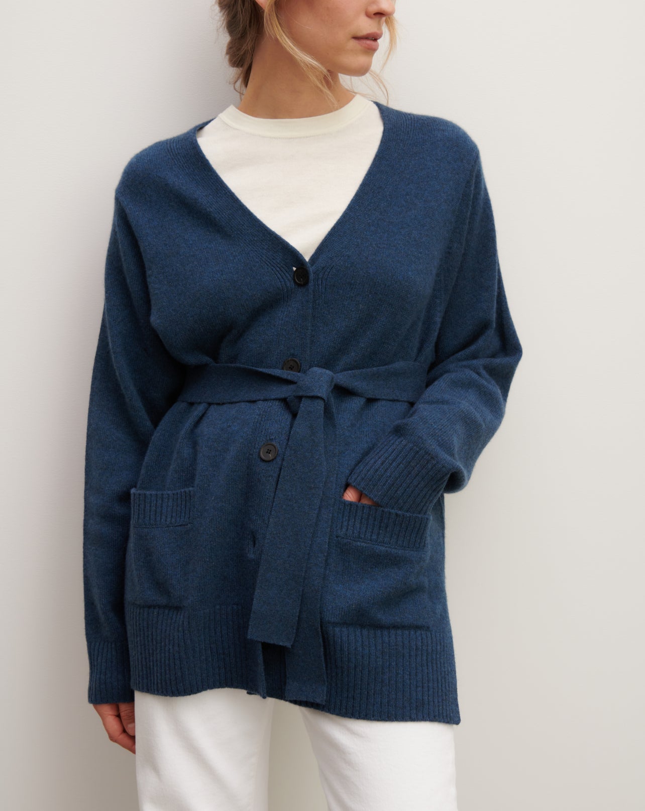 Gilet ample-AIZOME-100% cachemire