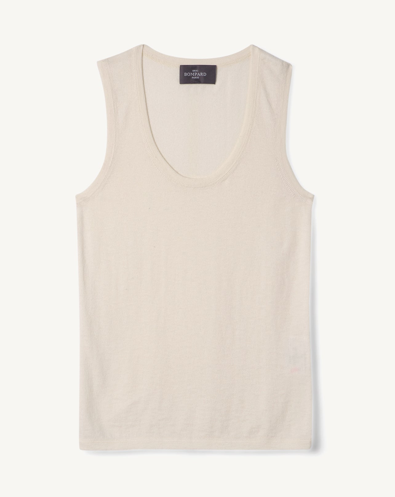 Débardeur ultrafin-NATUREL-85% PIMA COTON 15% CACHEMIRE