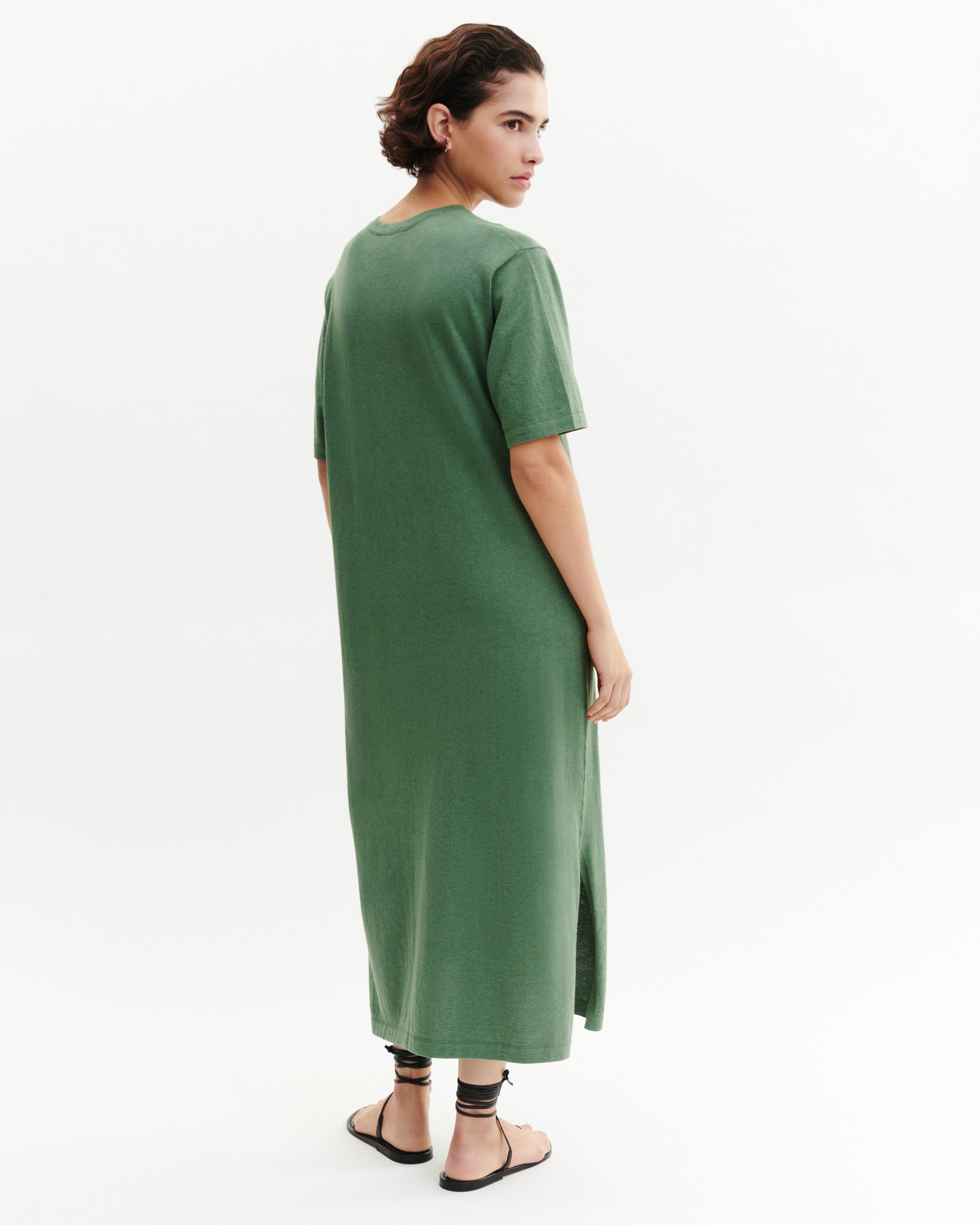 Robe t-shirt ultrafin-JADE-85% pima coton 15% cachemire