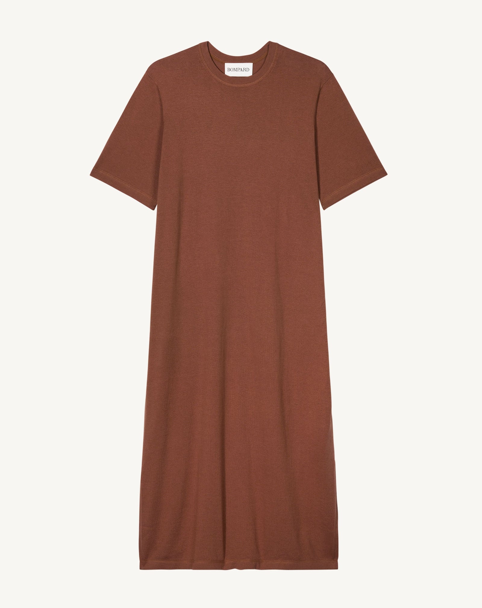 Robe t-shirt ultrafin-HENNE-85% pima coton 15% cachemire