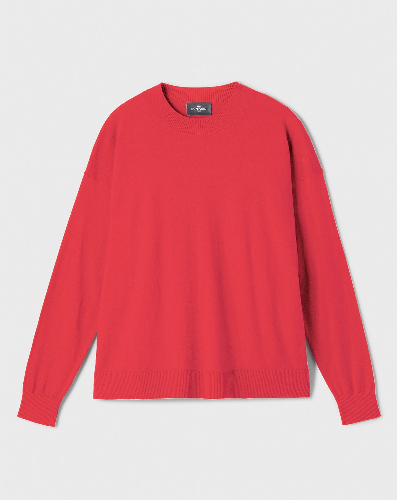 Pull col rond-FETE FORAINE-85% PIMA COTON 15% CACHEMIRE