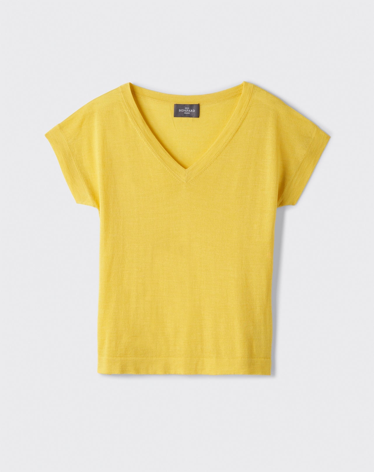 T-shirt col V -COLIBRI-70% CACHEMIRE 30% SOIE