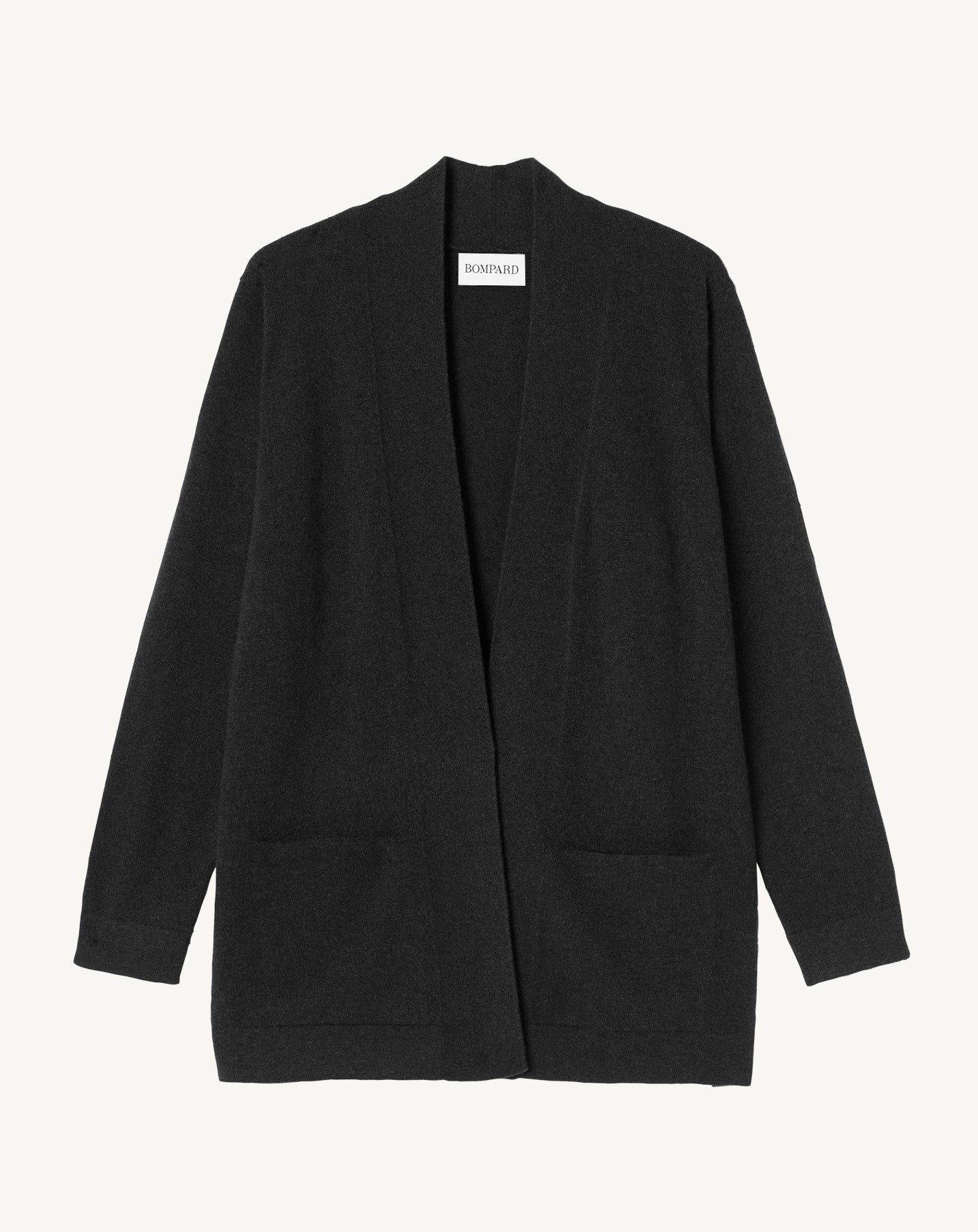 Veste cosy-NOIR-100% CACHEMIRE