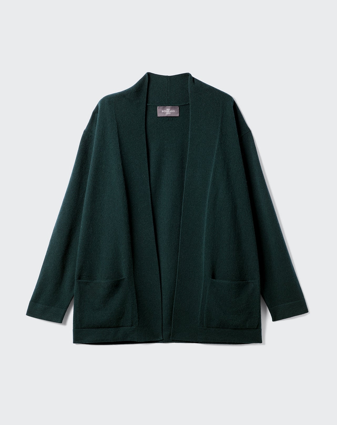 Veste cosy-VERT ZURICH-100% CACHEMIRE