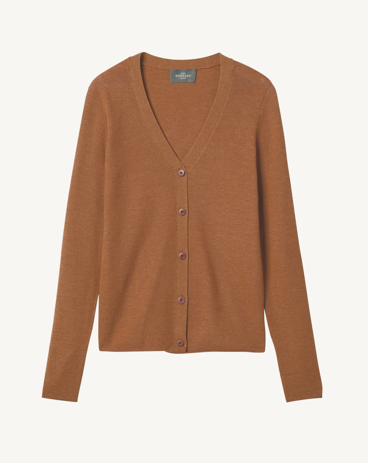 Gilet maille unie-VICUNA-70% cachemire 30% soie
