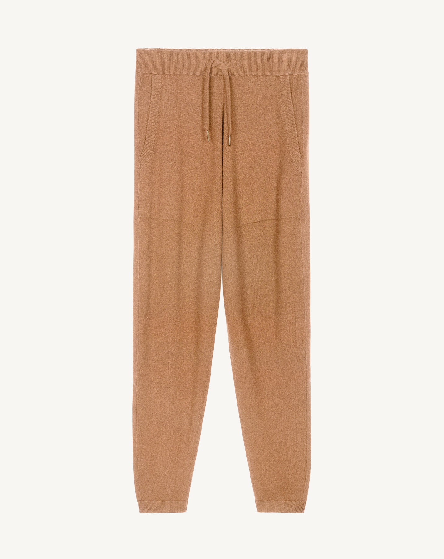 Pantalon de jogging-CARAMEL-100% cachemire