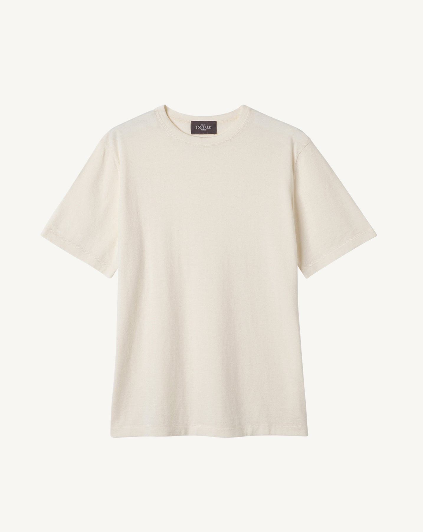 T-shirt ample ultrafin-NATUREL-85% PIMA COTON 15% CACHEMIRE