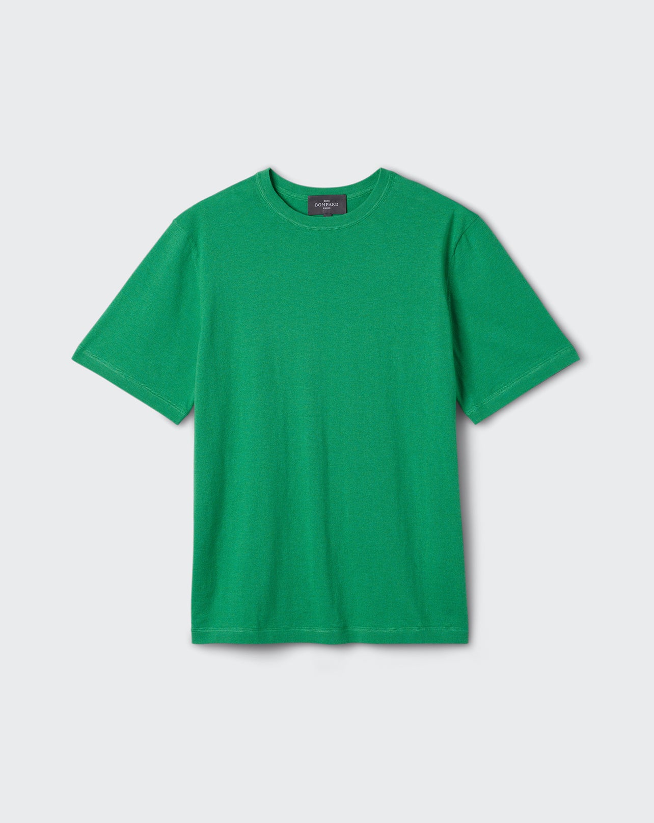 T-shirt ample ultrafin-VERT TUPPER-85% PIMA COTON 15% CACHEMIRE