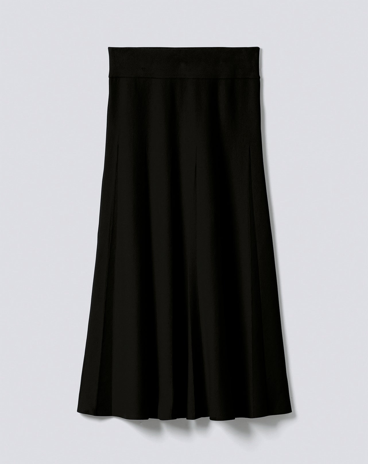 Jupe milano évasée-NOIR-80% COTON 14% CACHEMIRE 6% ELASTHANE