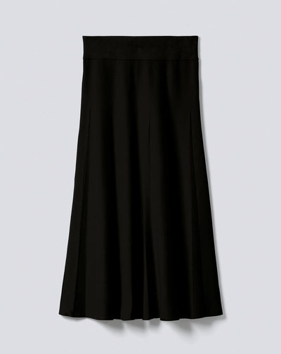 Jupe milano évasée-NOIR-80% COTON 14% CACHEMIRE 6% ELASTHANE
