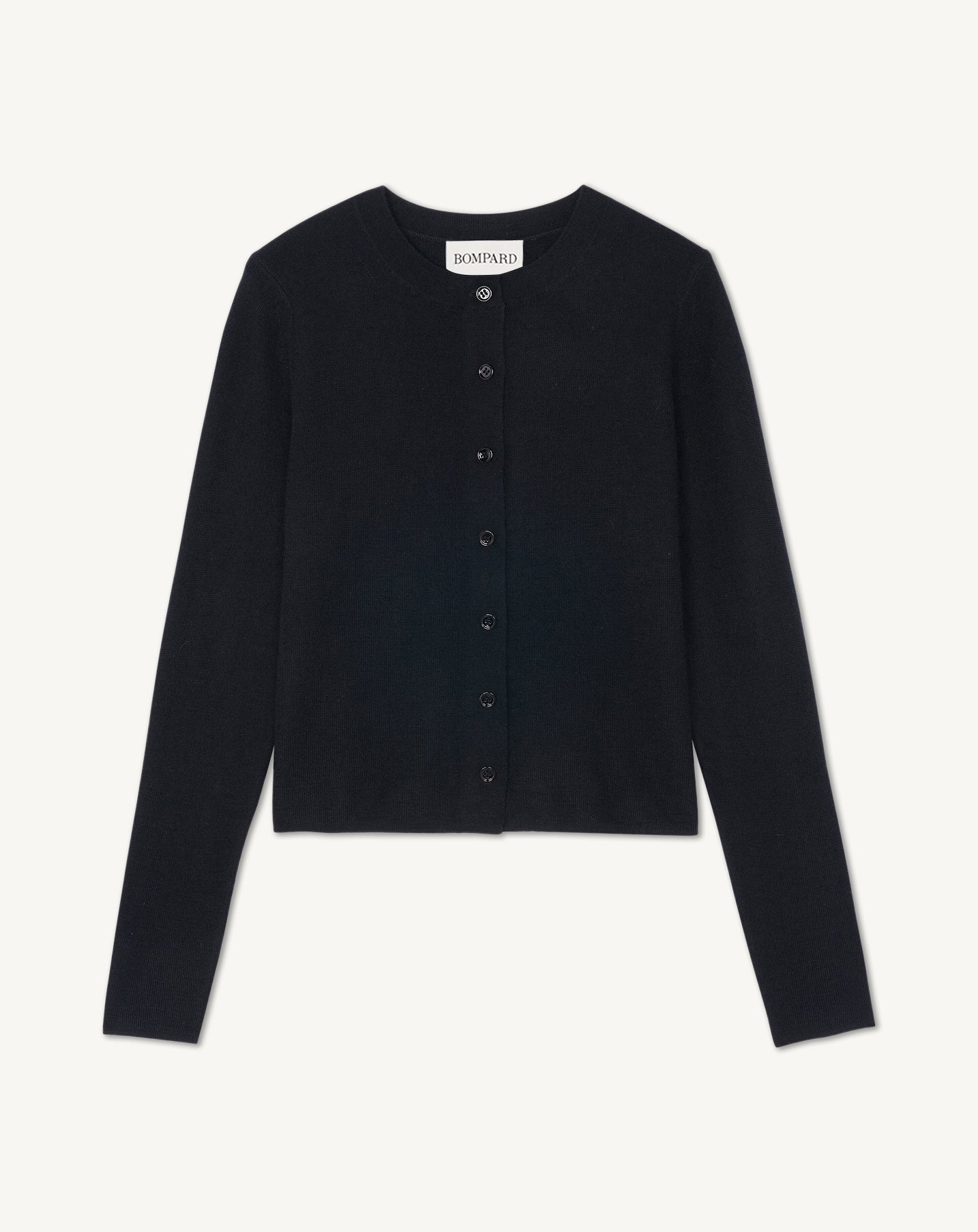 Cardigan maille unie-NOIR-70% CACHEMIRE 30% SOIE