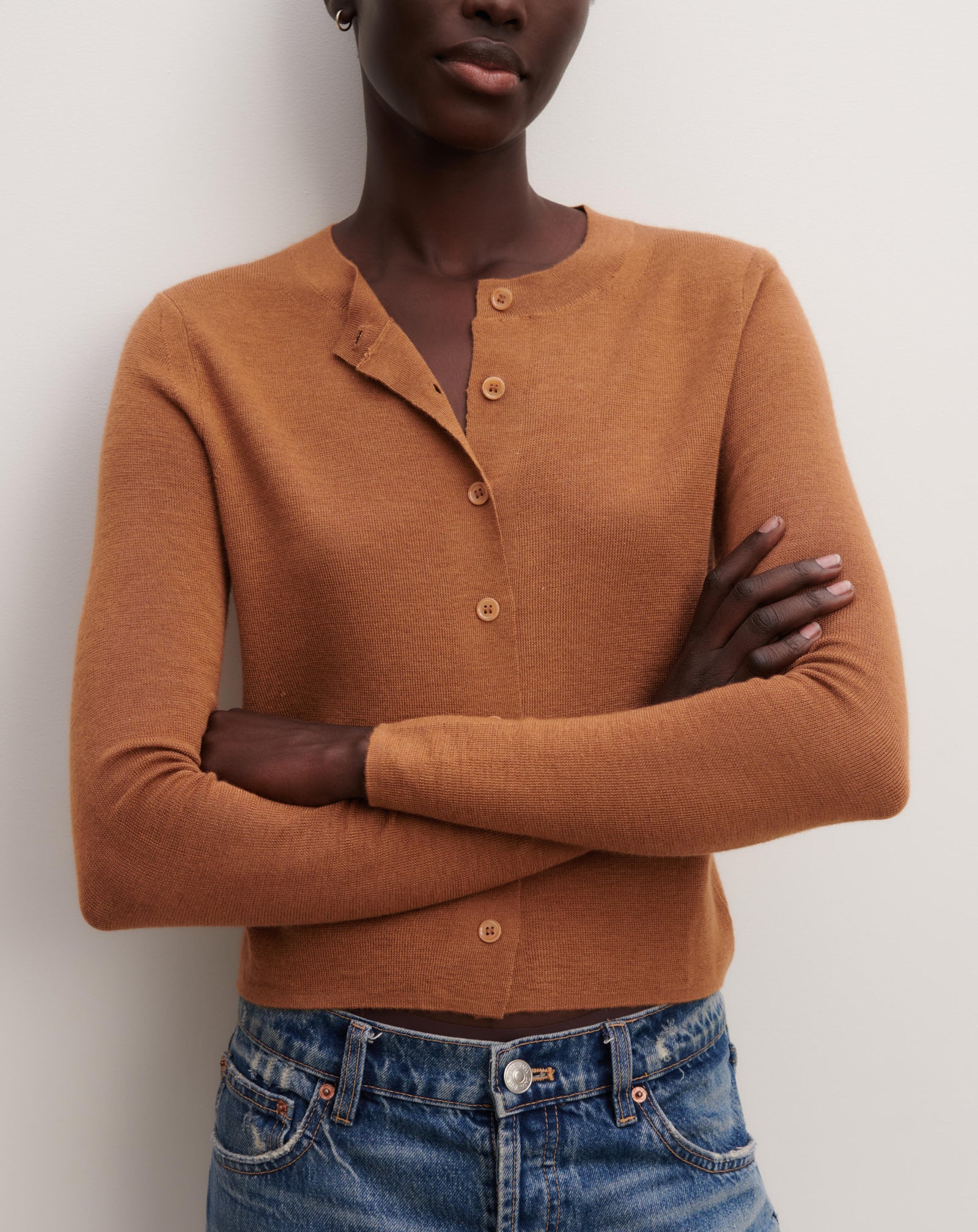 Cardigan maille unie-MACCHIATO-70% cachemire 30% soie