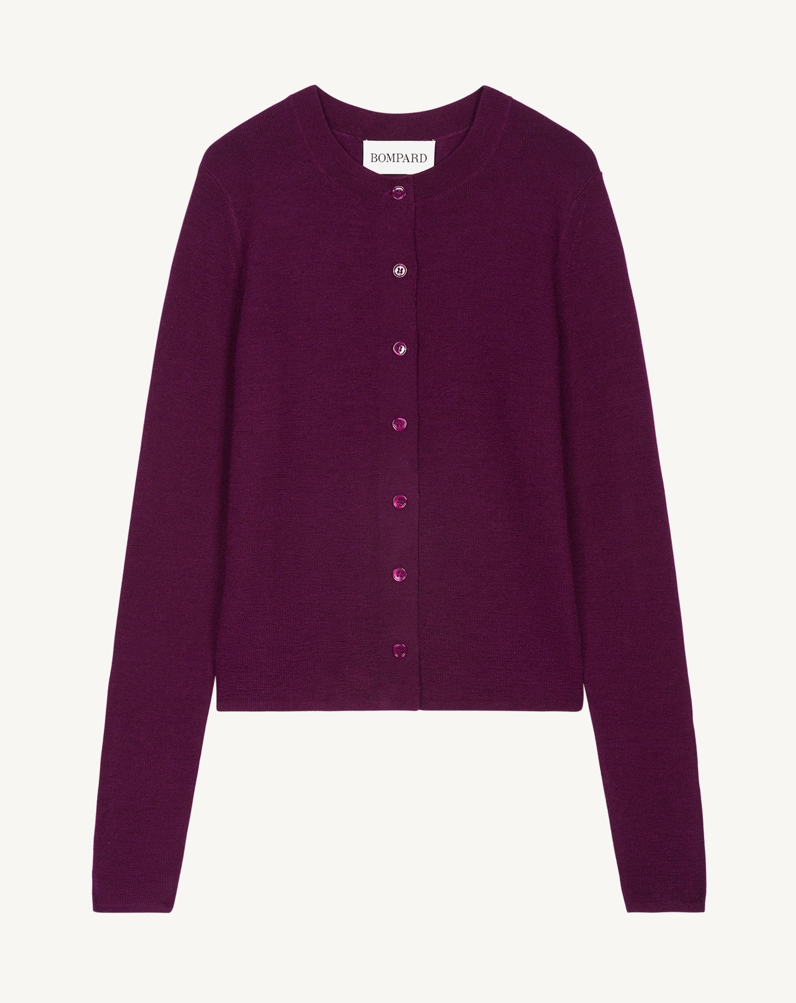 Cardigan maille unie-OXALIS-70% cachemire 30% soie