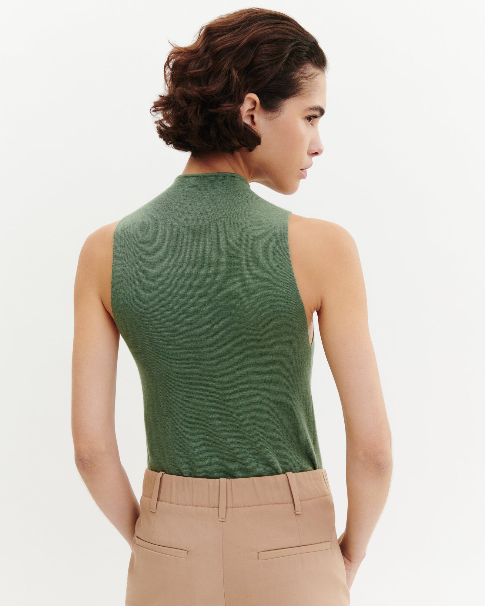 Débardeur maille unie-JADE-70% cachemire 30% soie