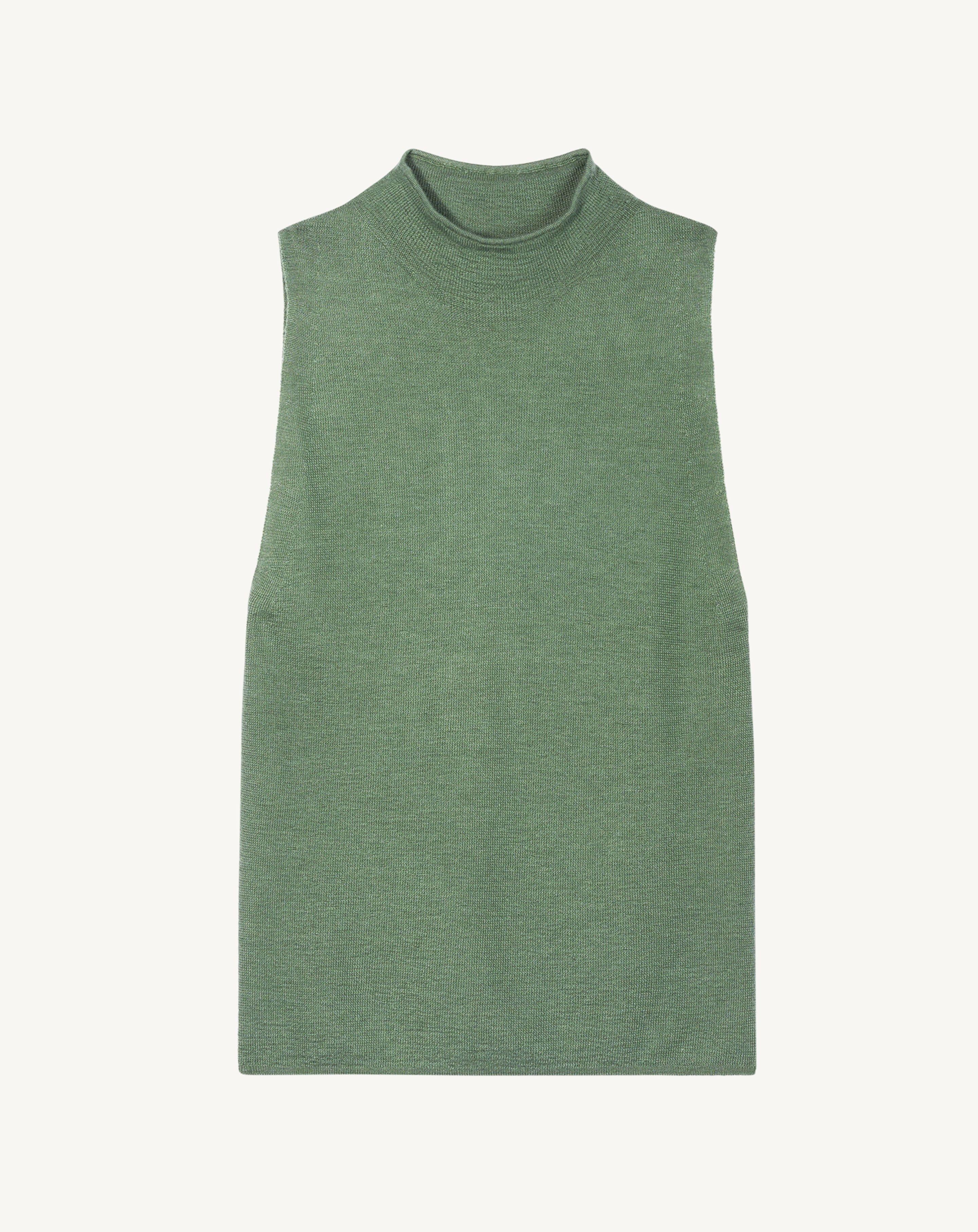 Débardeur maille unie-JADE-70% cachemire 30% soie