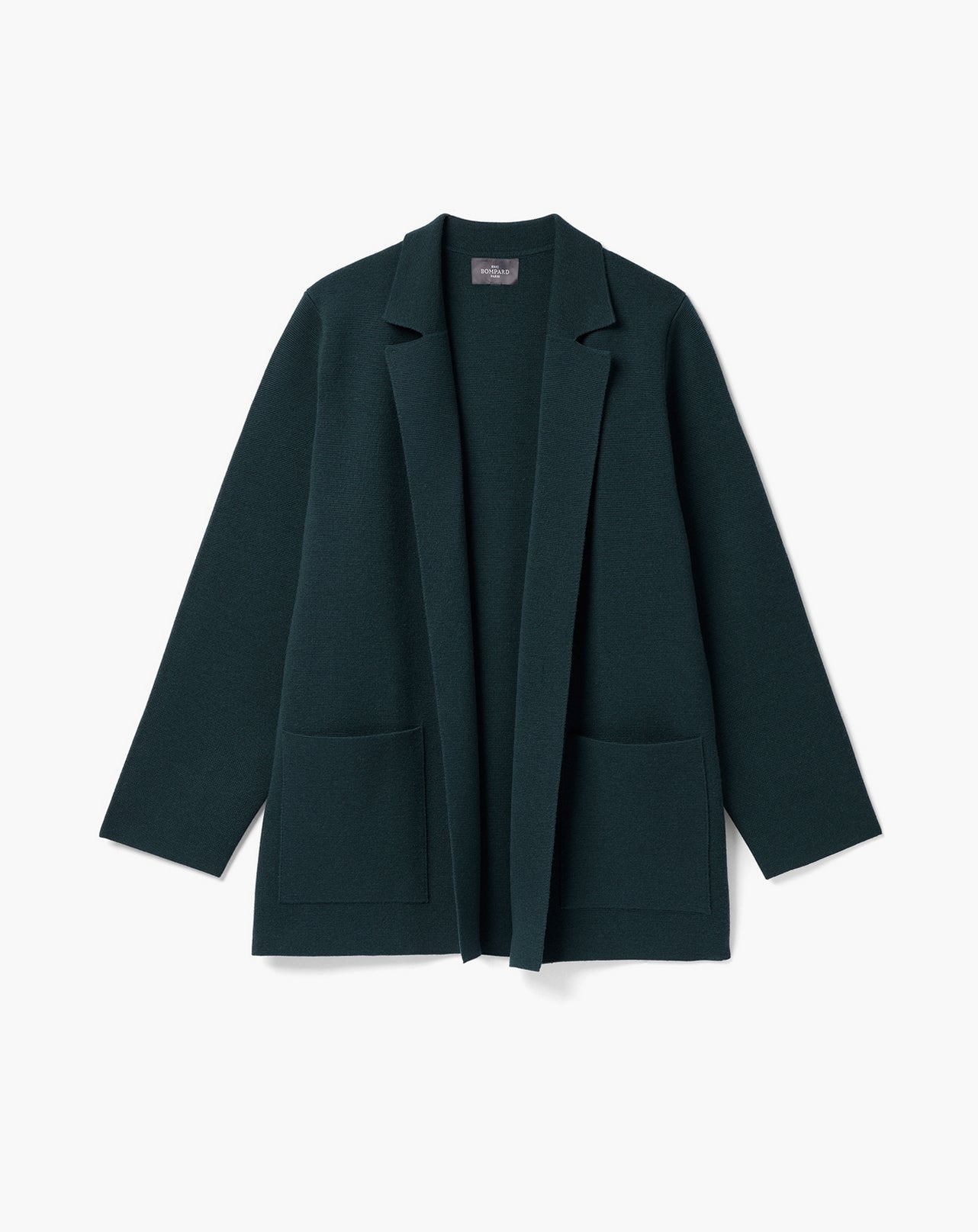 Veste milano à poches-VERT ZURICH-90% LAINE 10% CACHEMIRE