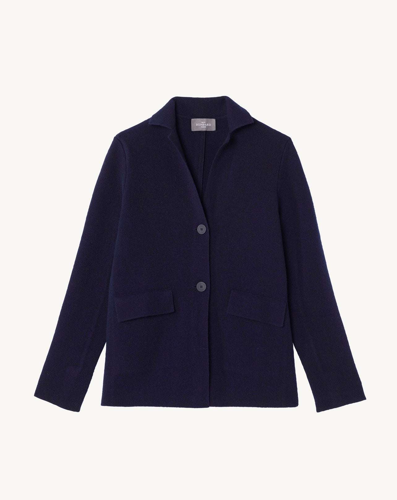 Blazer en maille-MARINE-50% cachemire 50% laine