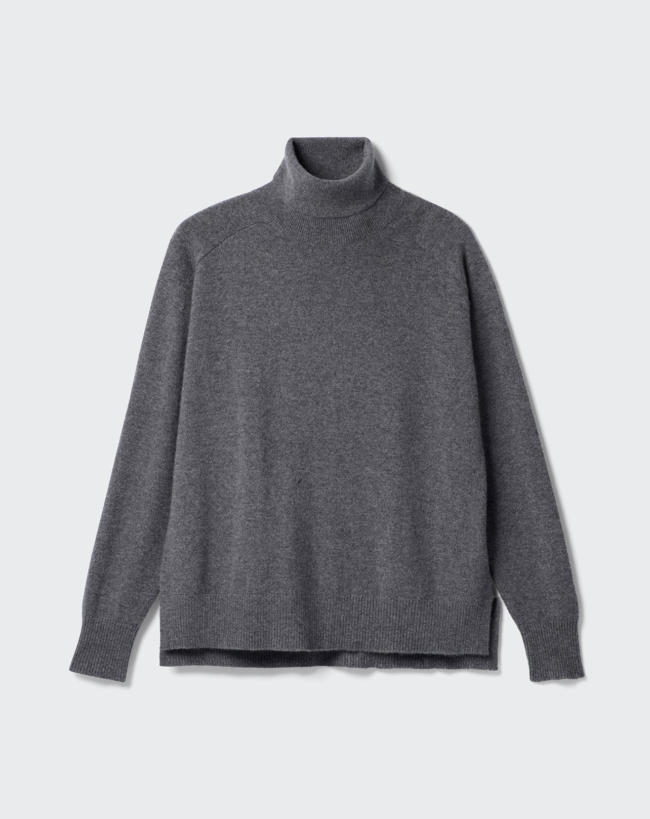 Col roulé ample manches marteau-LOUP-100% CACHEMIRE