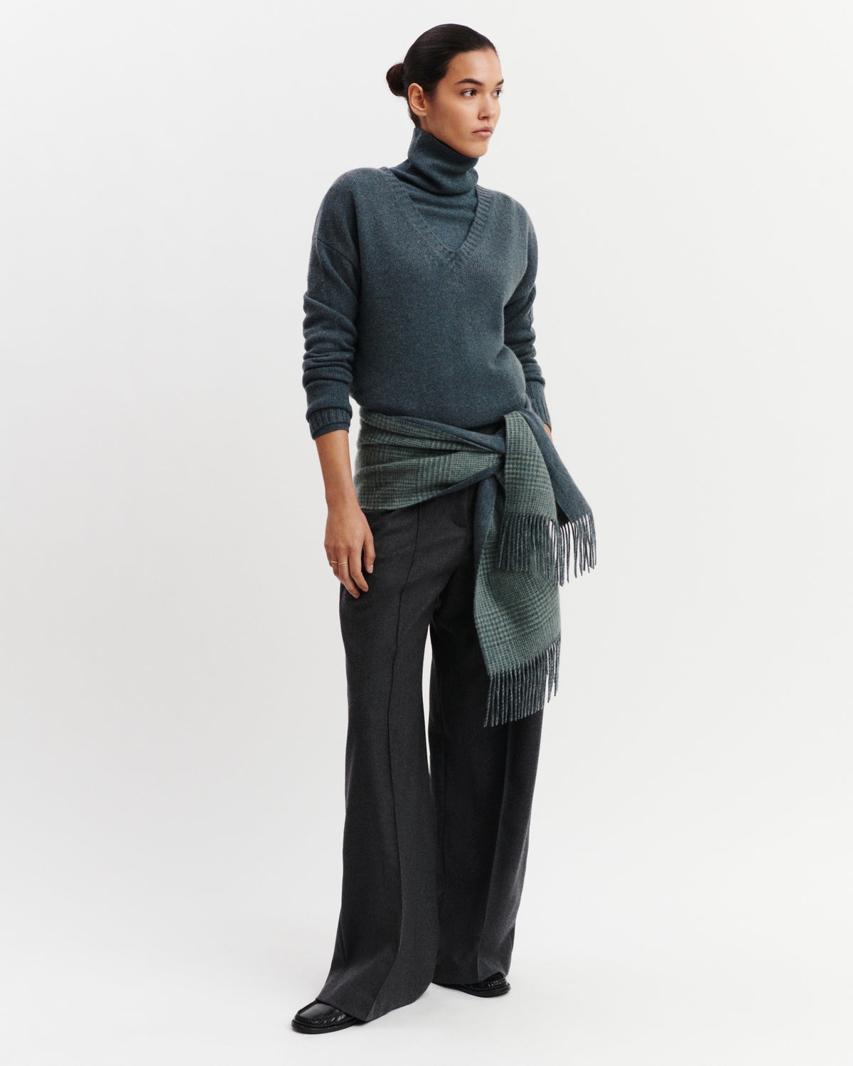 Pull col rond Léonore-BLEU GRANIT-100% cachemire