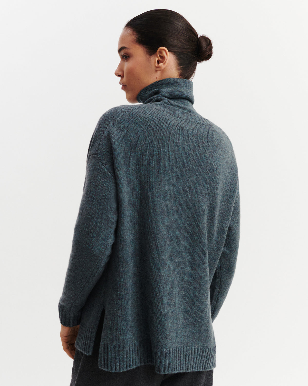 Pull col rond Léonore-BLEU GRANIT-100% cachemire