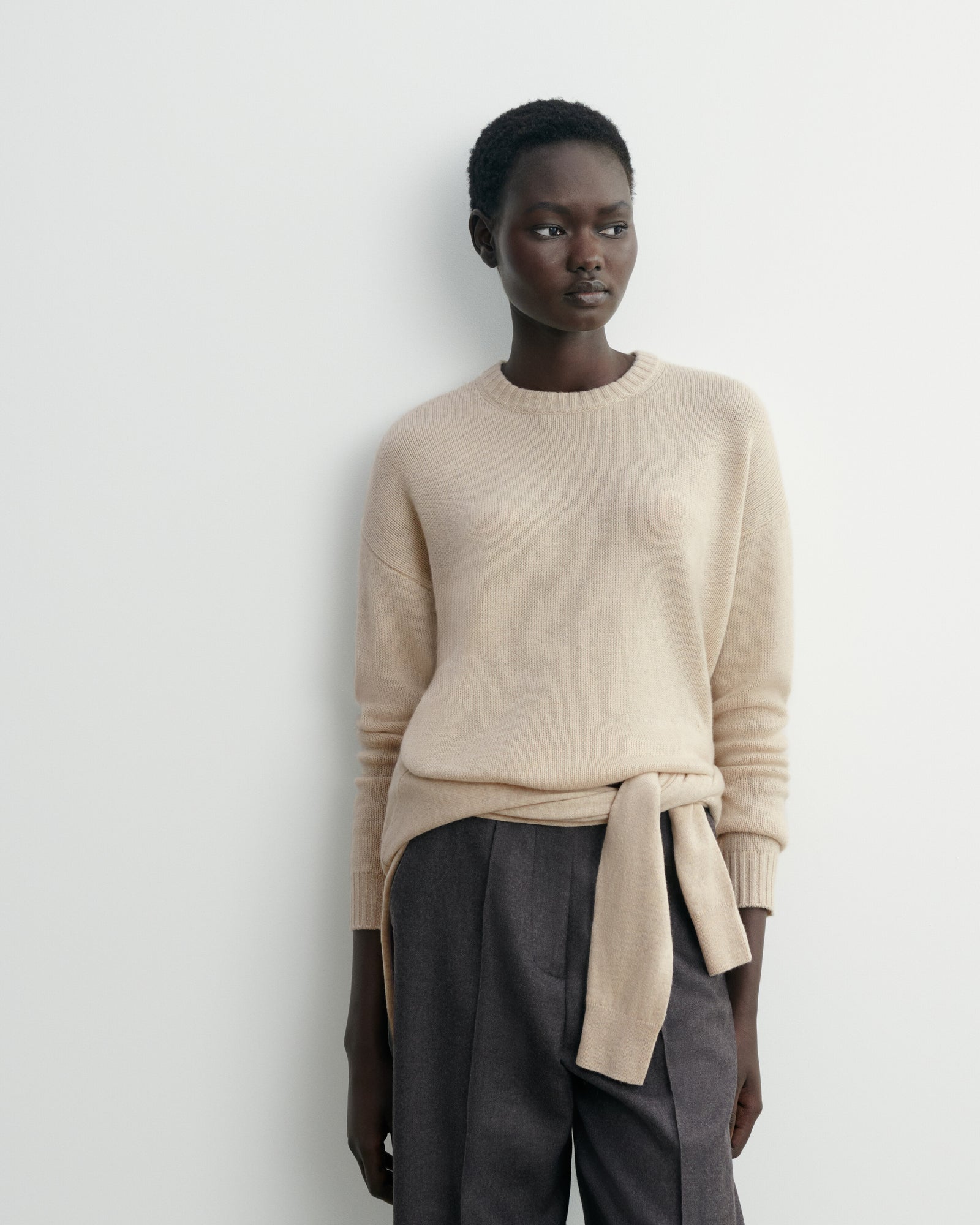 Pull col rond ample-AVOINE-100% cachemire