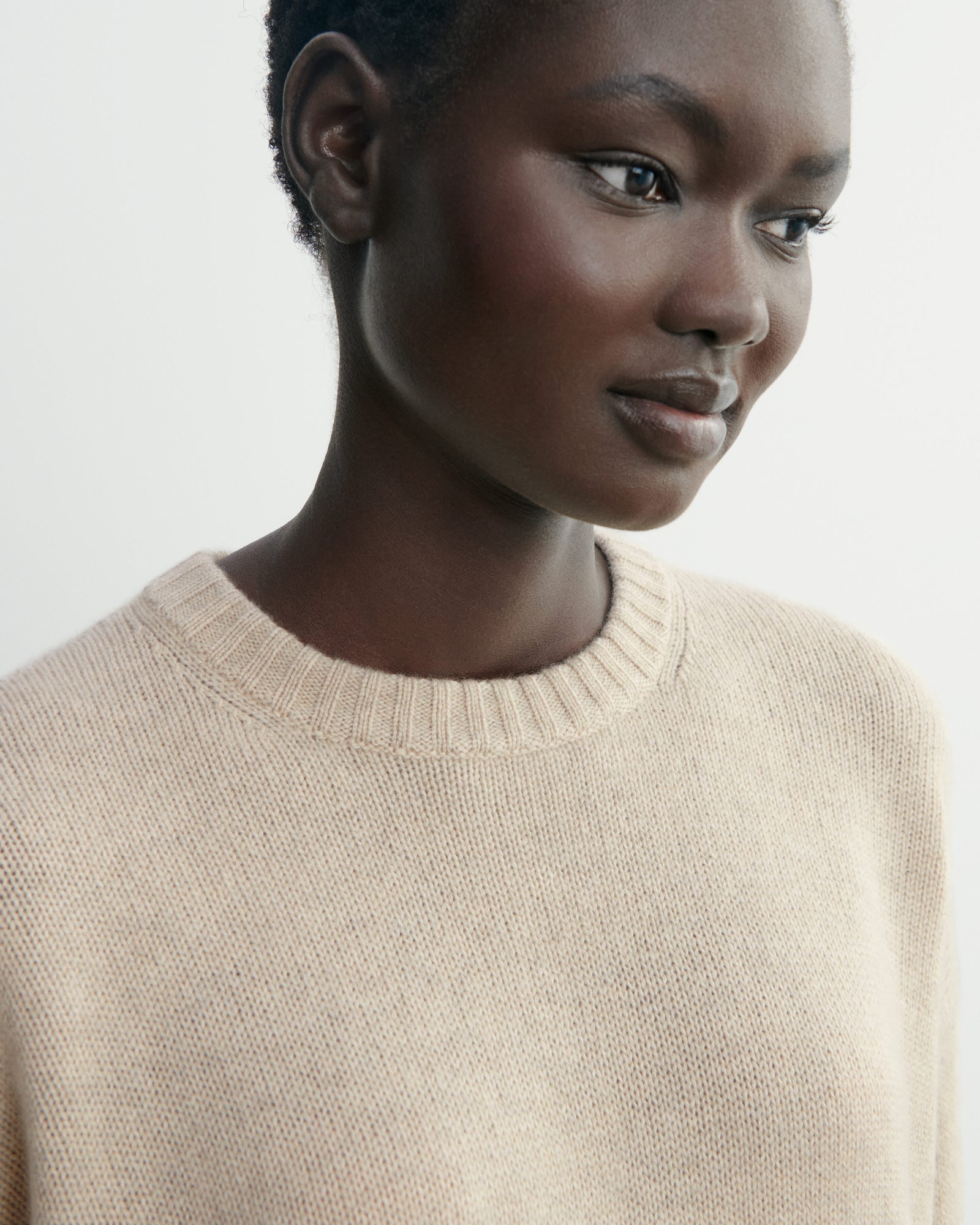 Pull col rond ample-AVOINE-100% cachemire