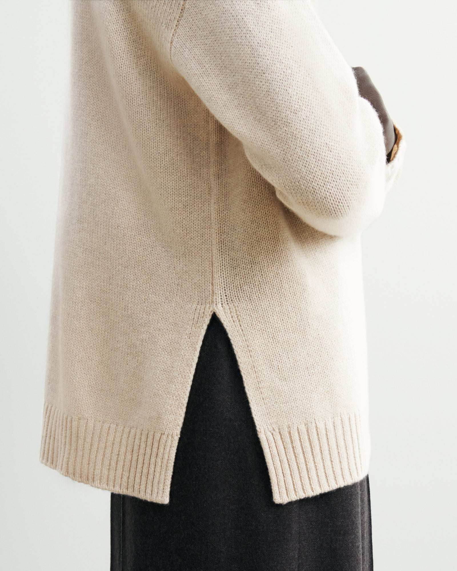 Pull col rond ample-AVOINE-100% cachemire