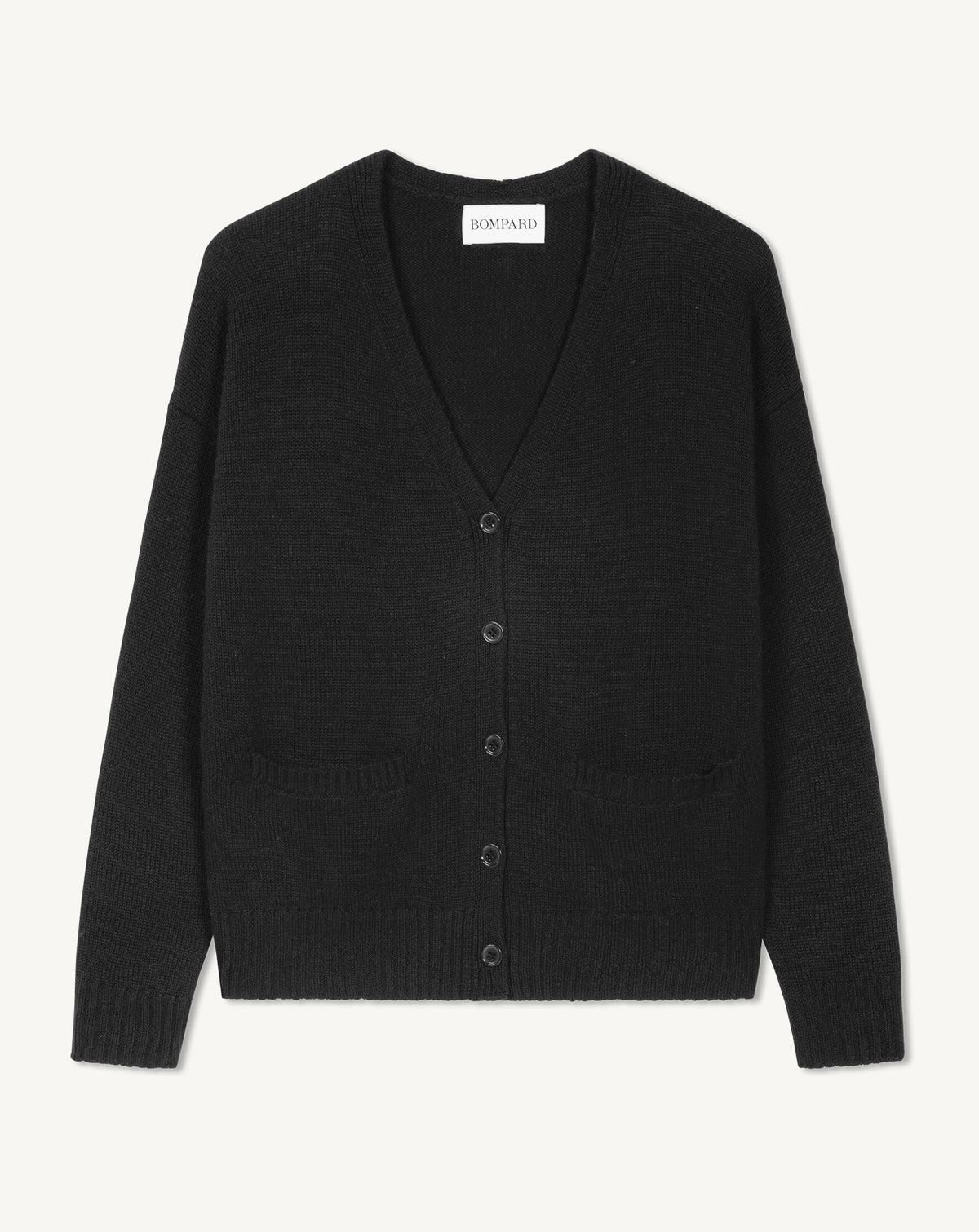 Gilet oversized-NOIR-100% cachemire
