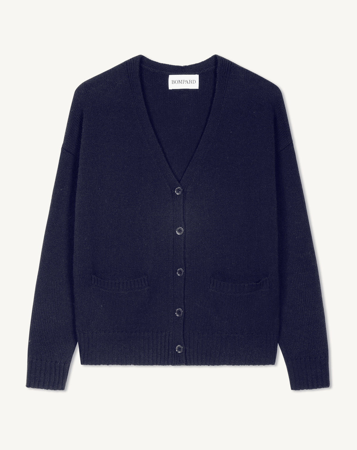 Gilet à poches-MARINE-100% CACHEMIRE